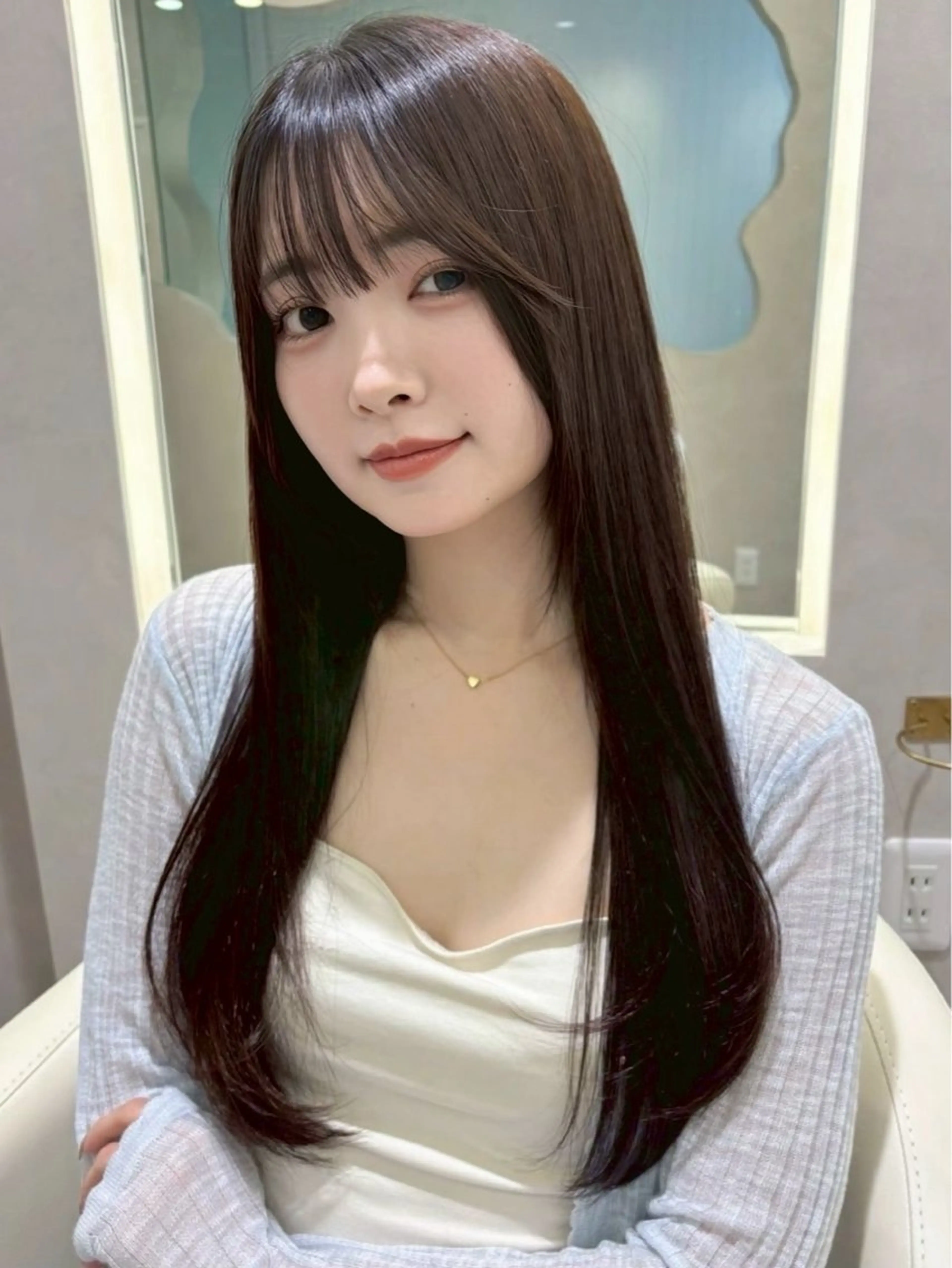 ロング 🎀ゆうな/艶髪/ 透明感カラー🎀のヘアスタイル