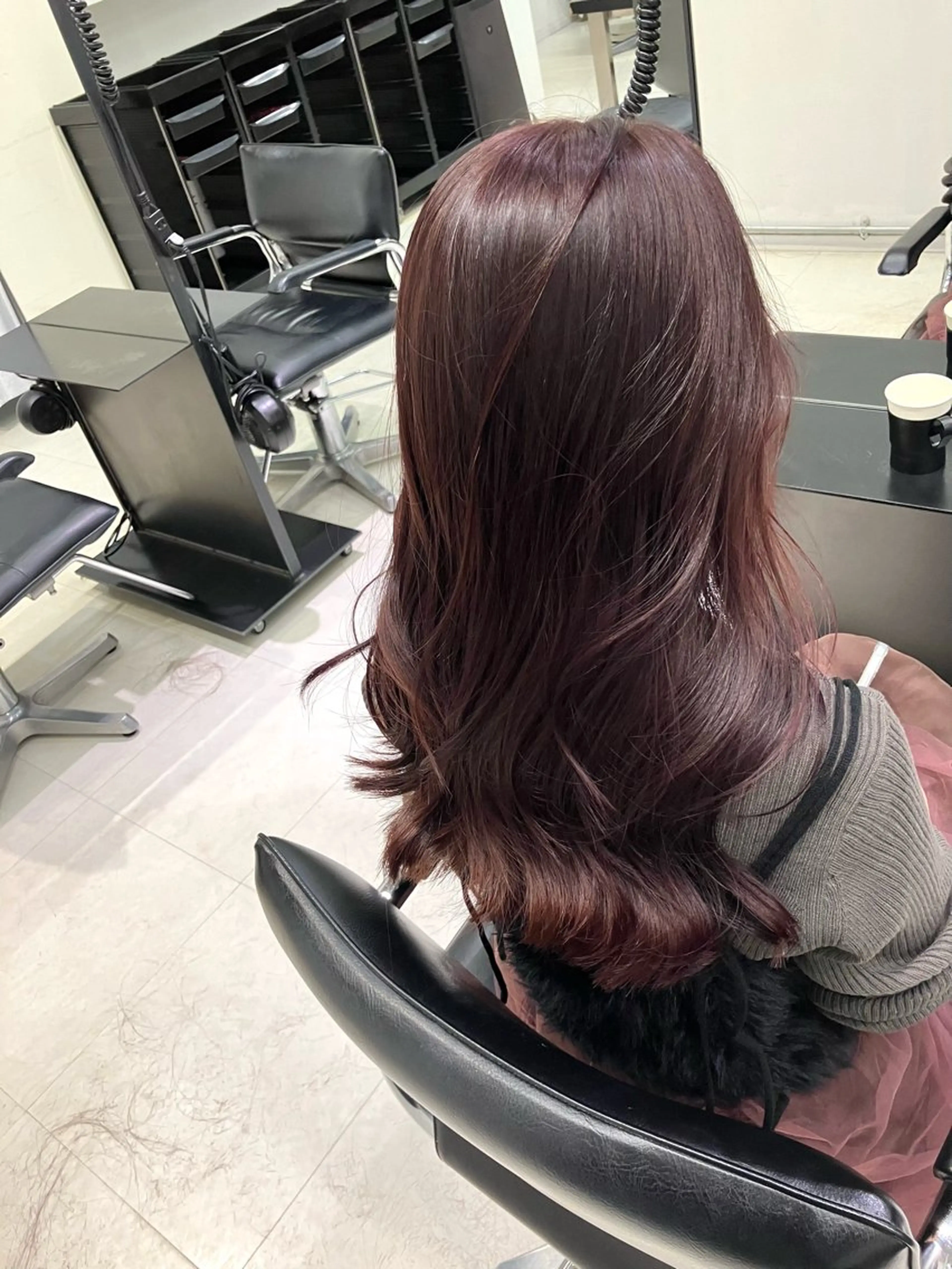 ロング カラー カット ヘアカラー トリートメント GO TODAY SHAIRE SALON原宿vita店舗所属・💖ブリーチなし透明 感💖ASAHIのヘアスタイル