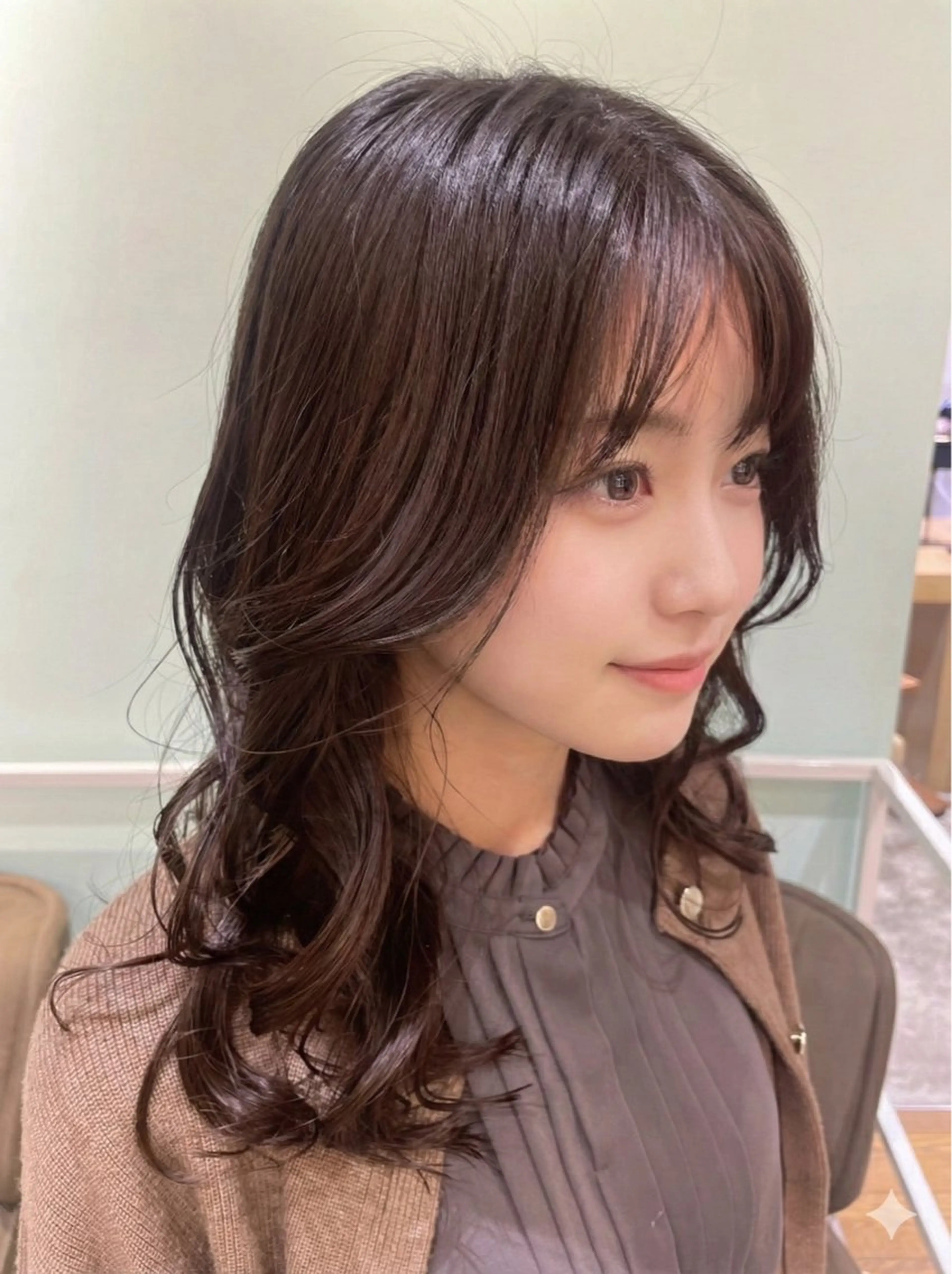 ミディアム ミディアムパーマ パーマ 山田 恭華 /縮毛矯正のヘアスタイル