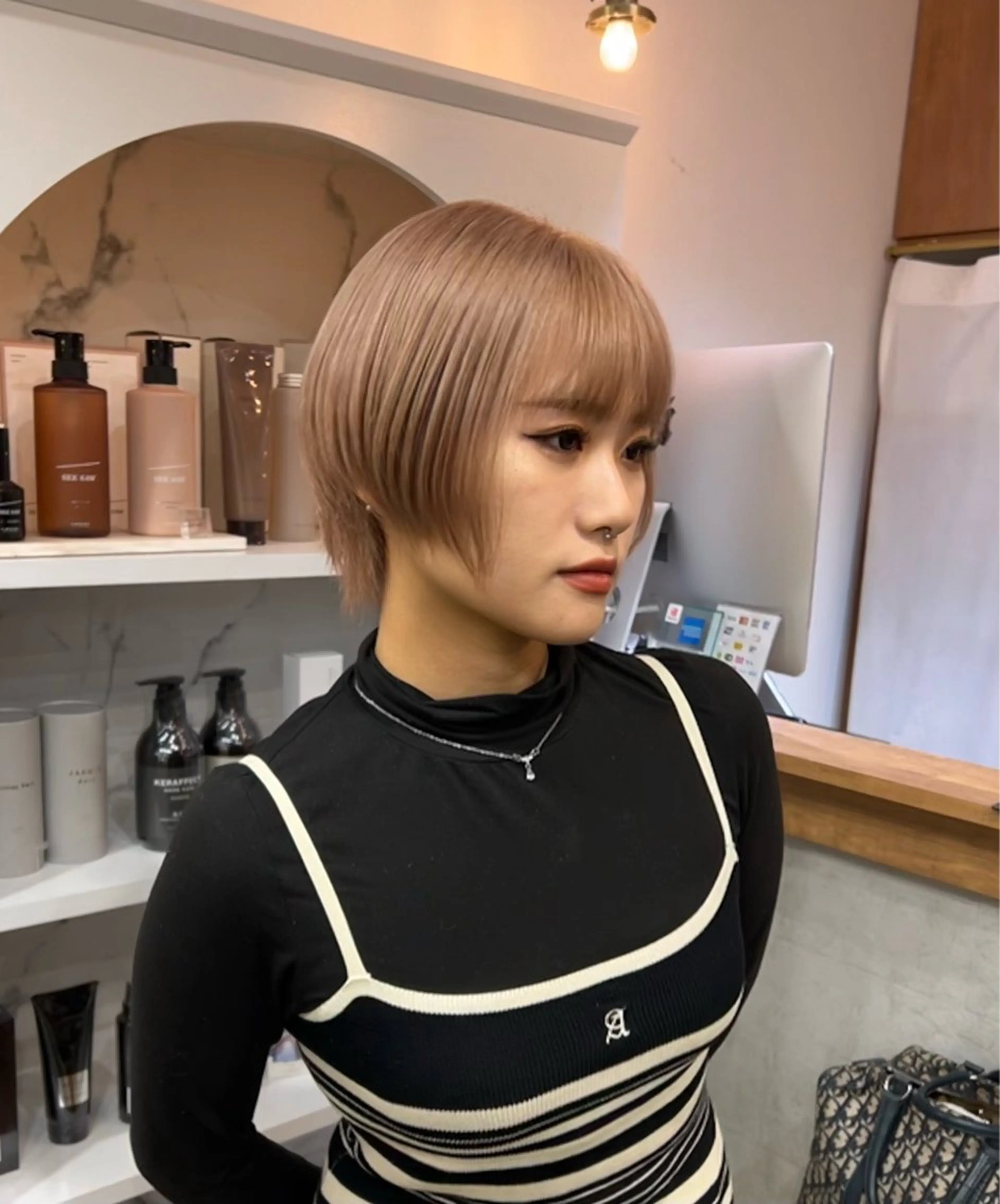 カラー いざわりお /梅田/ブリーチのヘアスタイル