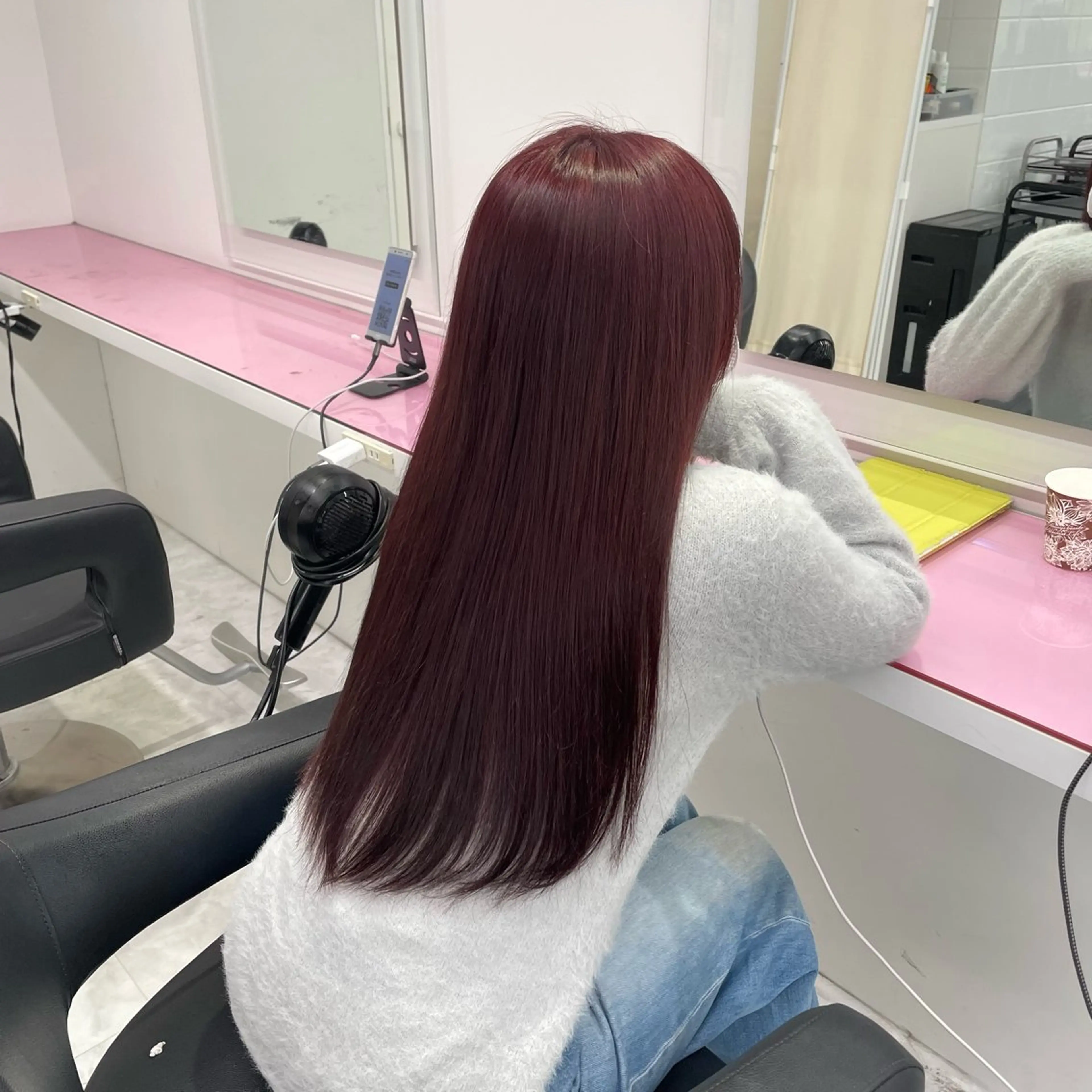 ロング カラー ヘアカラー トリートメント ヘアセット 中韓レイヤー/ ブラウン🤎はやとのヘアスタイル