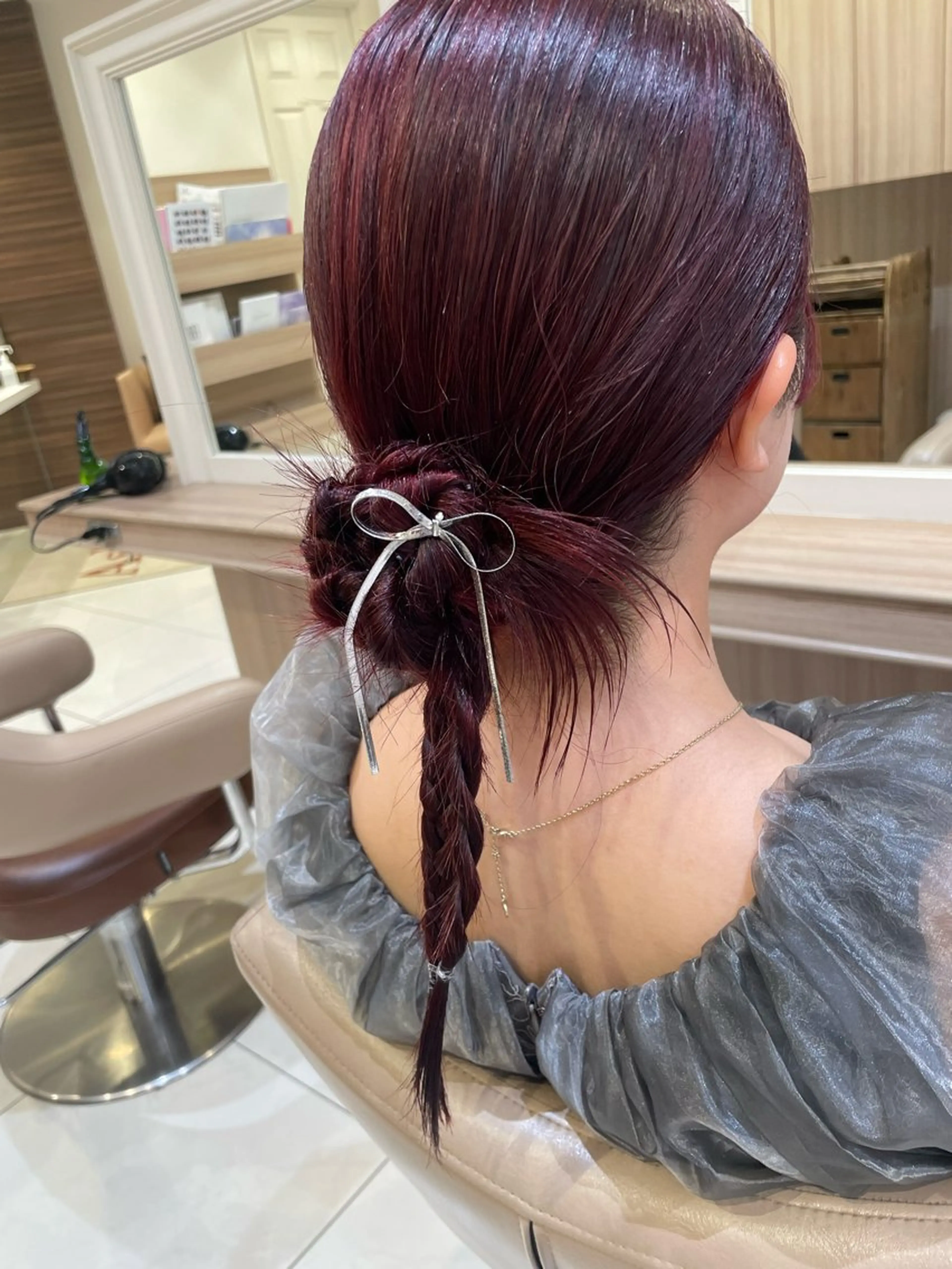 ロング ヘアアレンジ ヘアセット 韓国ヘアメイク🎀/ 縮毛矯正✨山本媛香のヘアスタイル