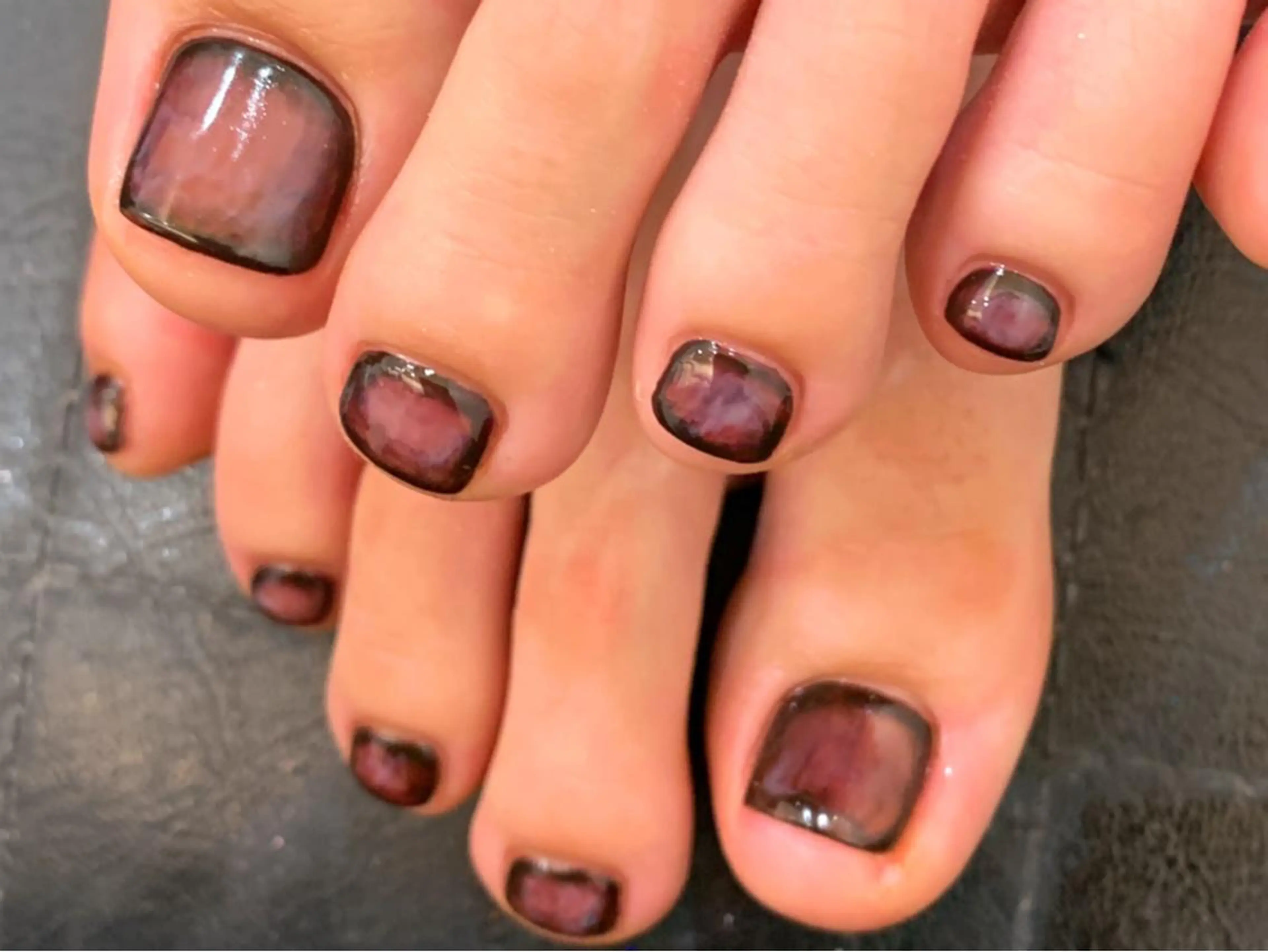 ネイル アートネイル グラデーション フットネイル 中川 愛理のネイルデザイン