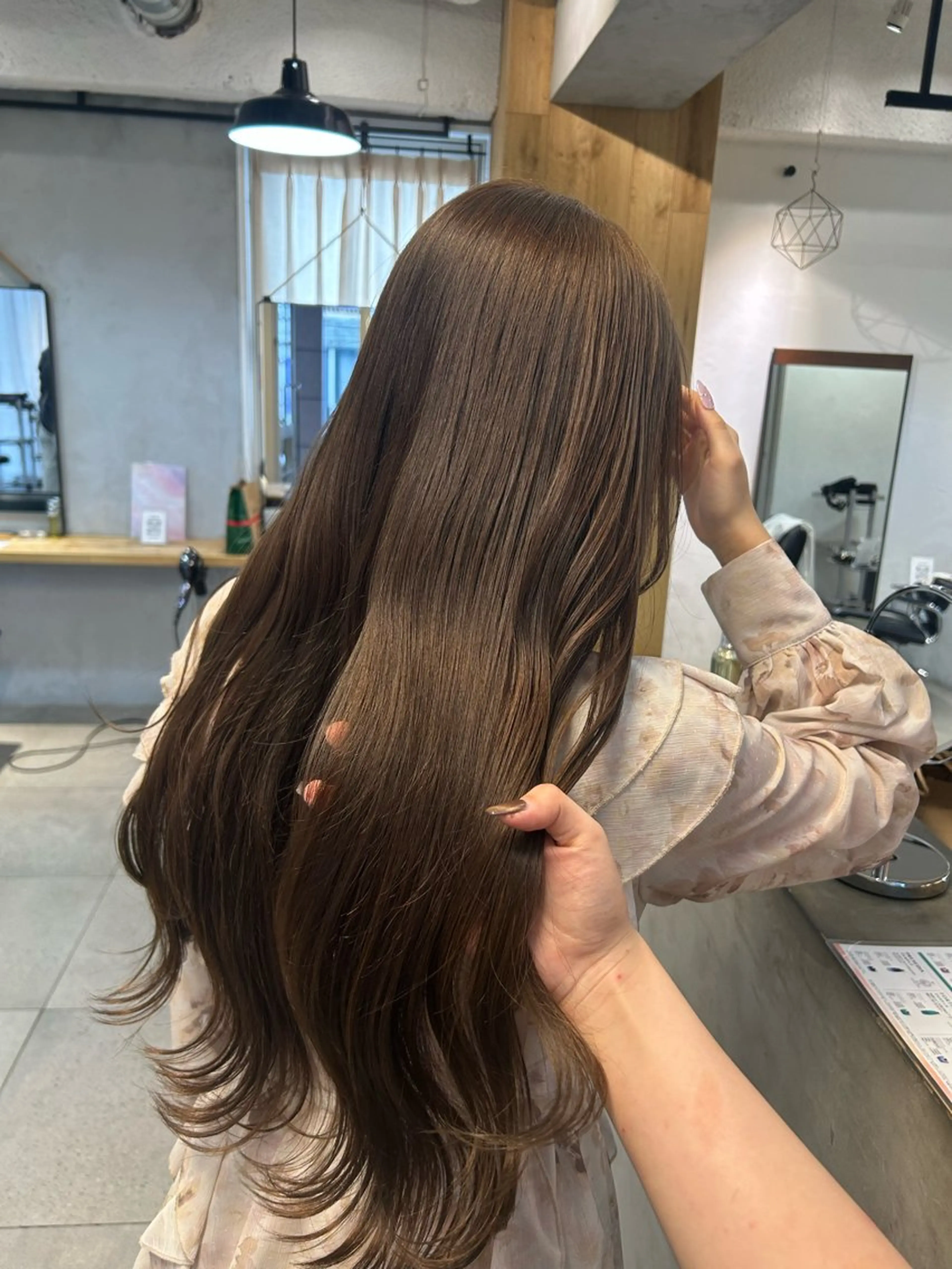 ロング ヘアカラー トリートメント LOE Yuuka/42🩵のヘアスタイル