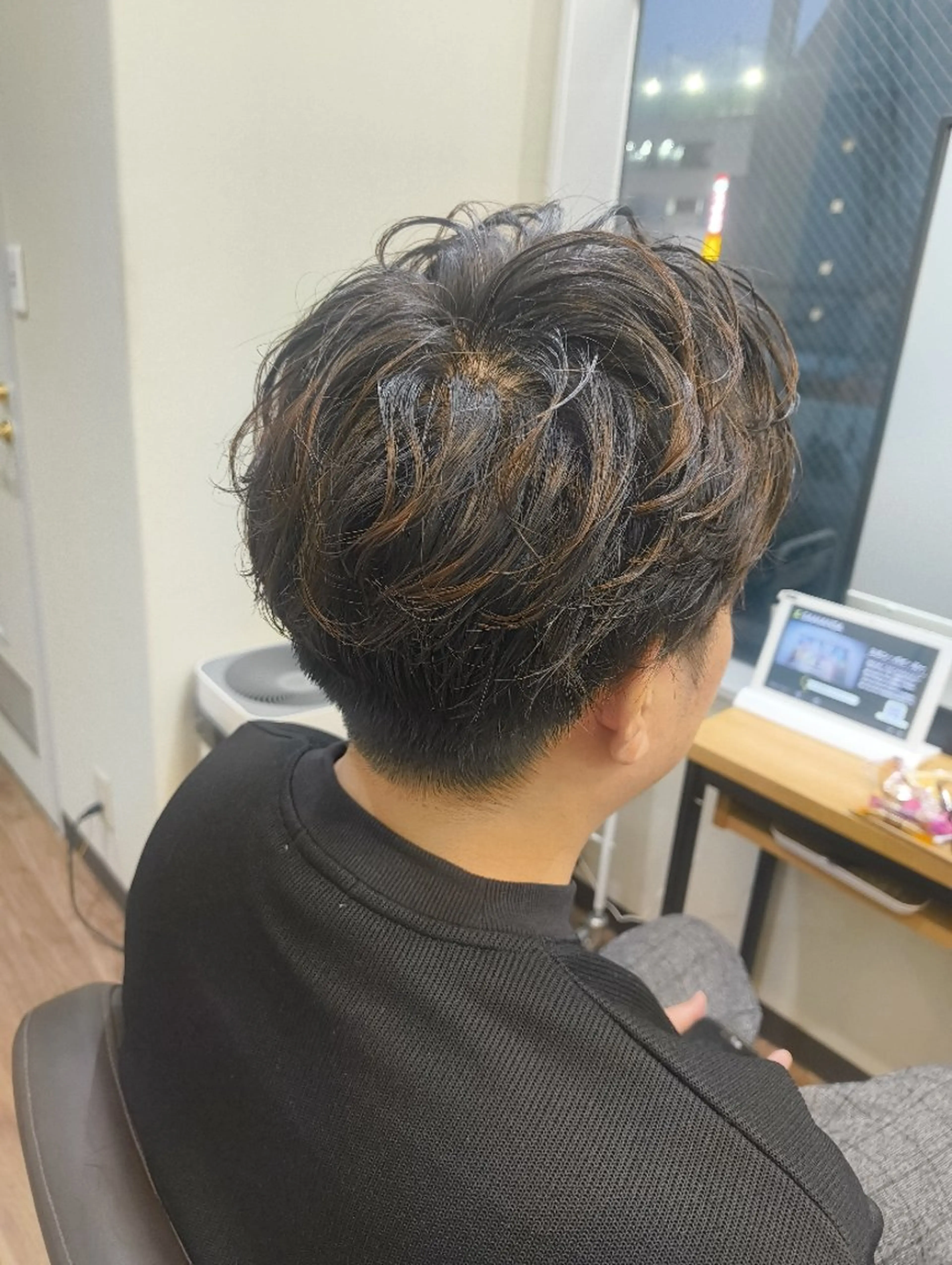 ショート メンズ パーマ 村松 和歌子のヘアスタイル