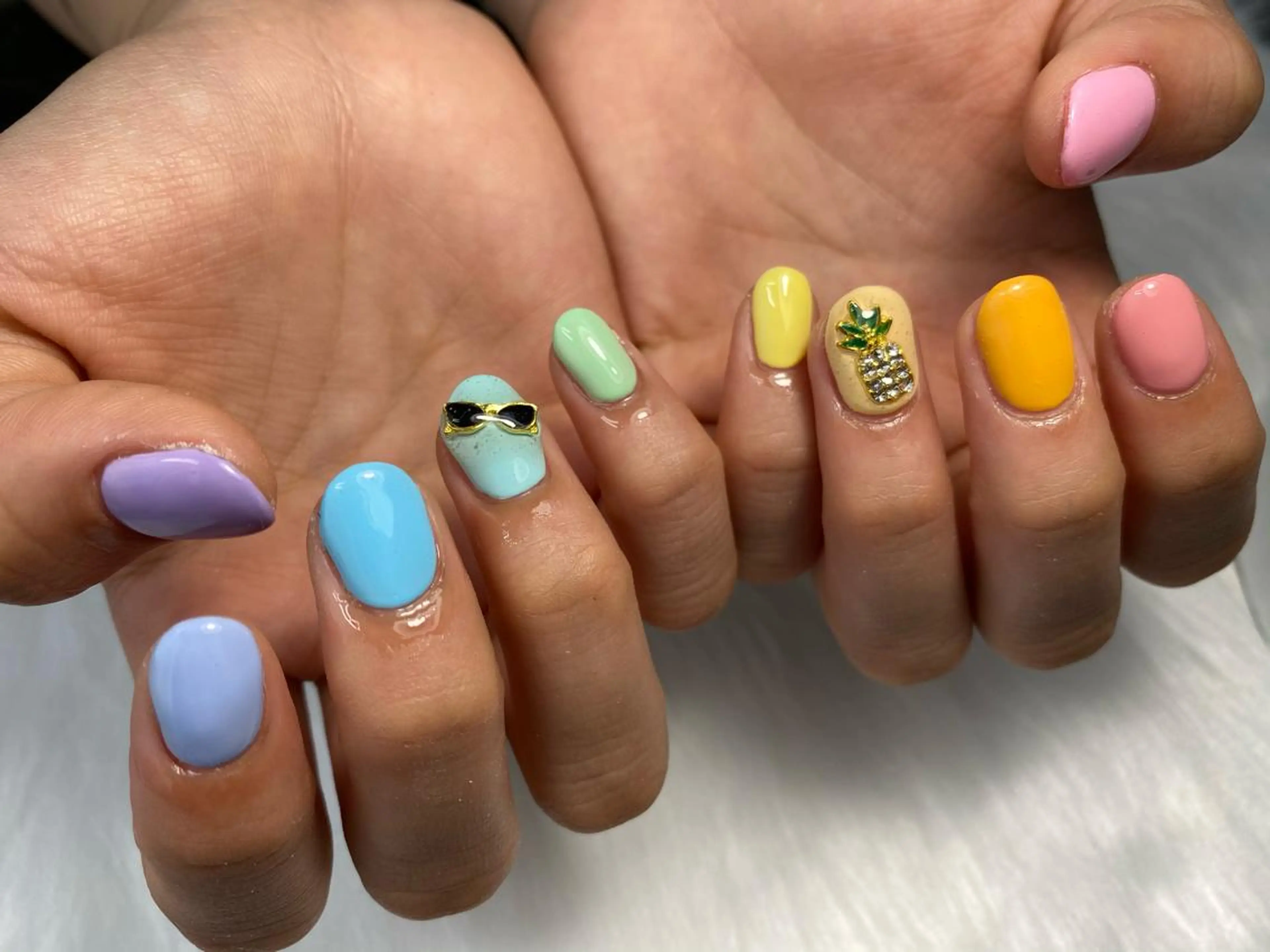 ネイル ハンドネイル Mana‪ ‪·͜· ❤︎‬のネイルデザイン