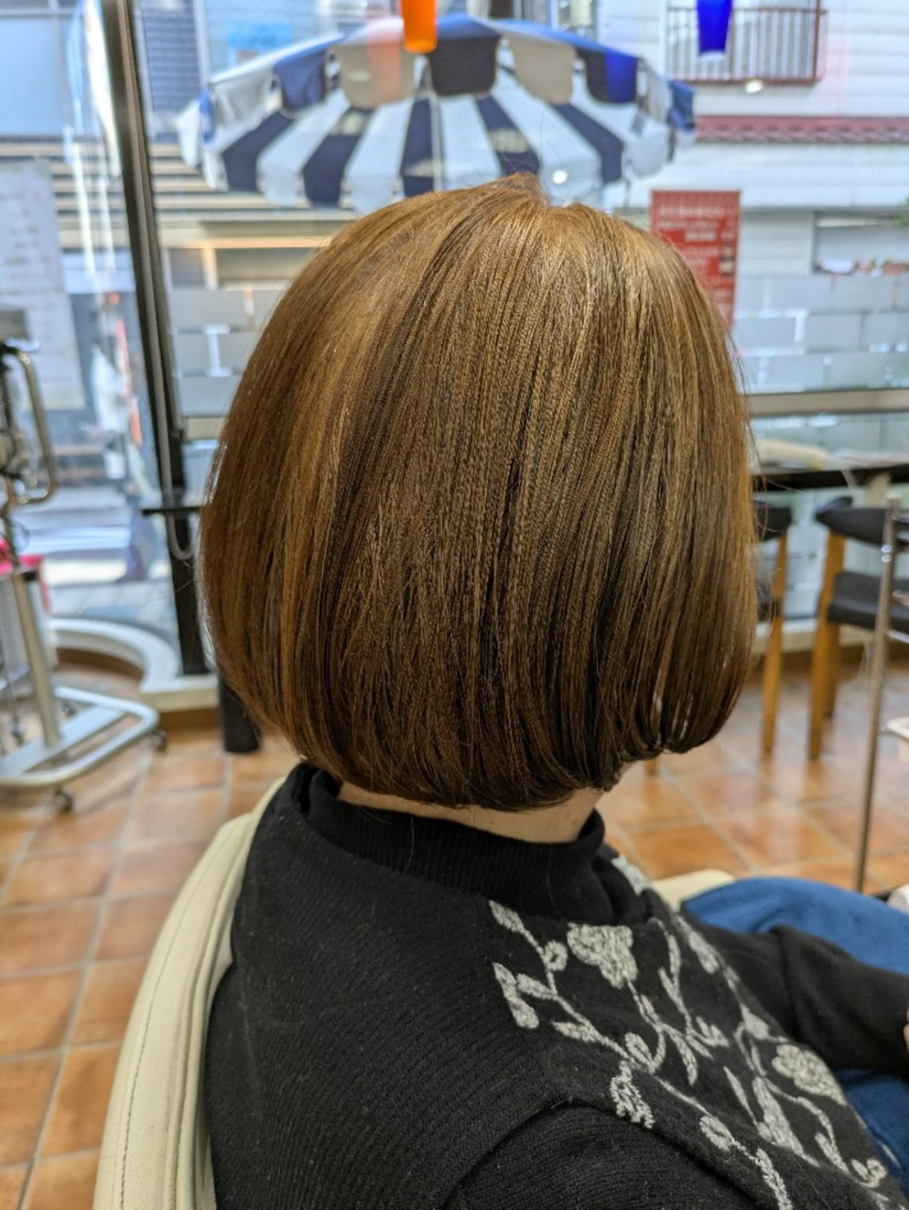 ミディアム ボブ 大人女性カット/ヘア セット✨️片本🌸のヘアスタイル