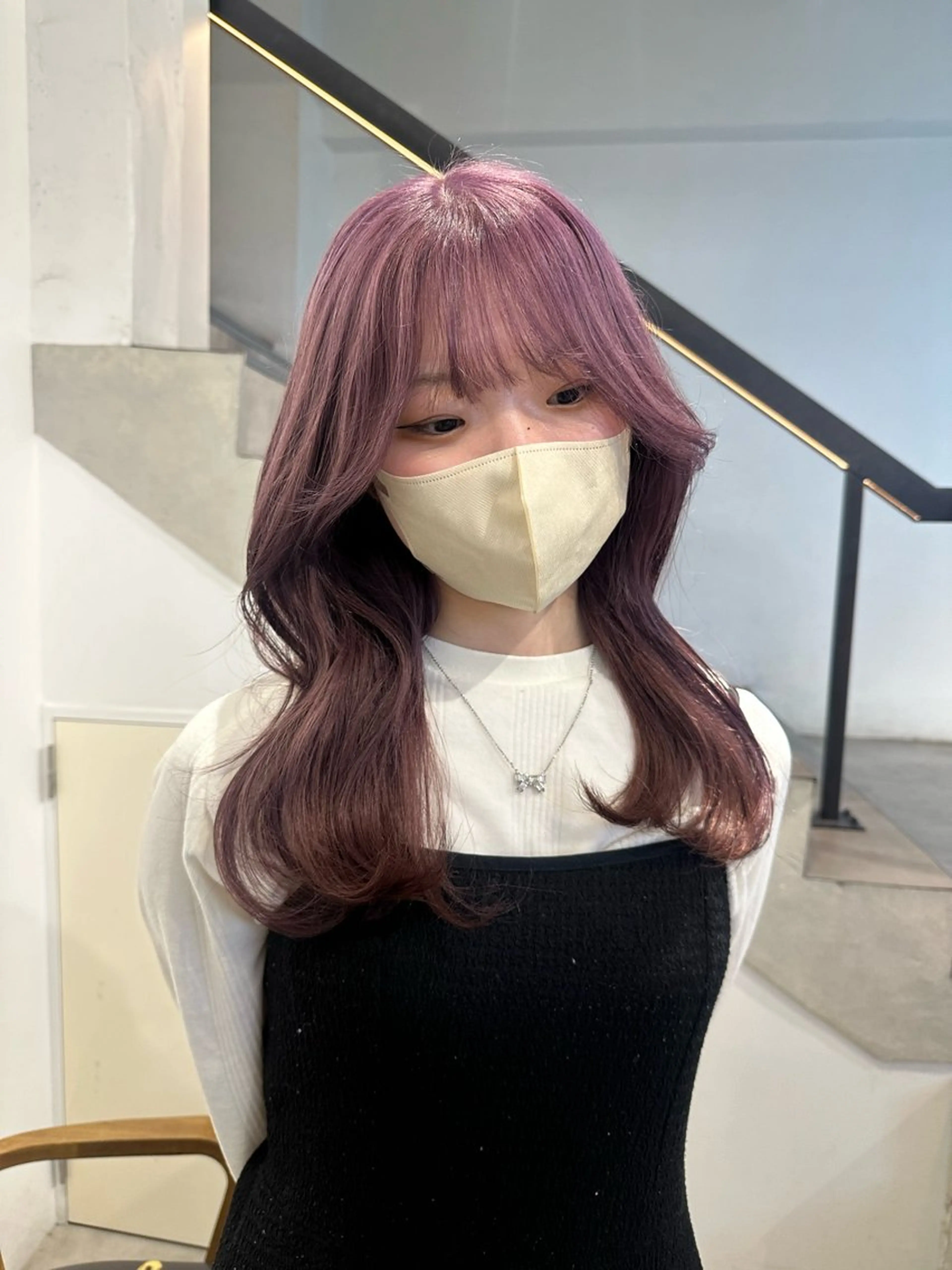 ロング ヘアカラー 韓国ヘアメンズ・レデ ィース特化ミクのヘアスタイル