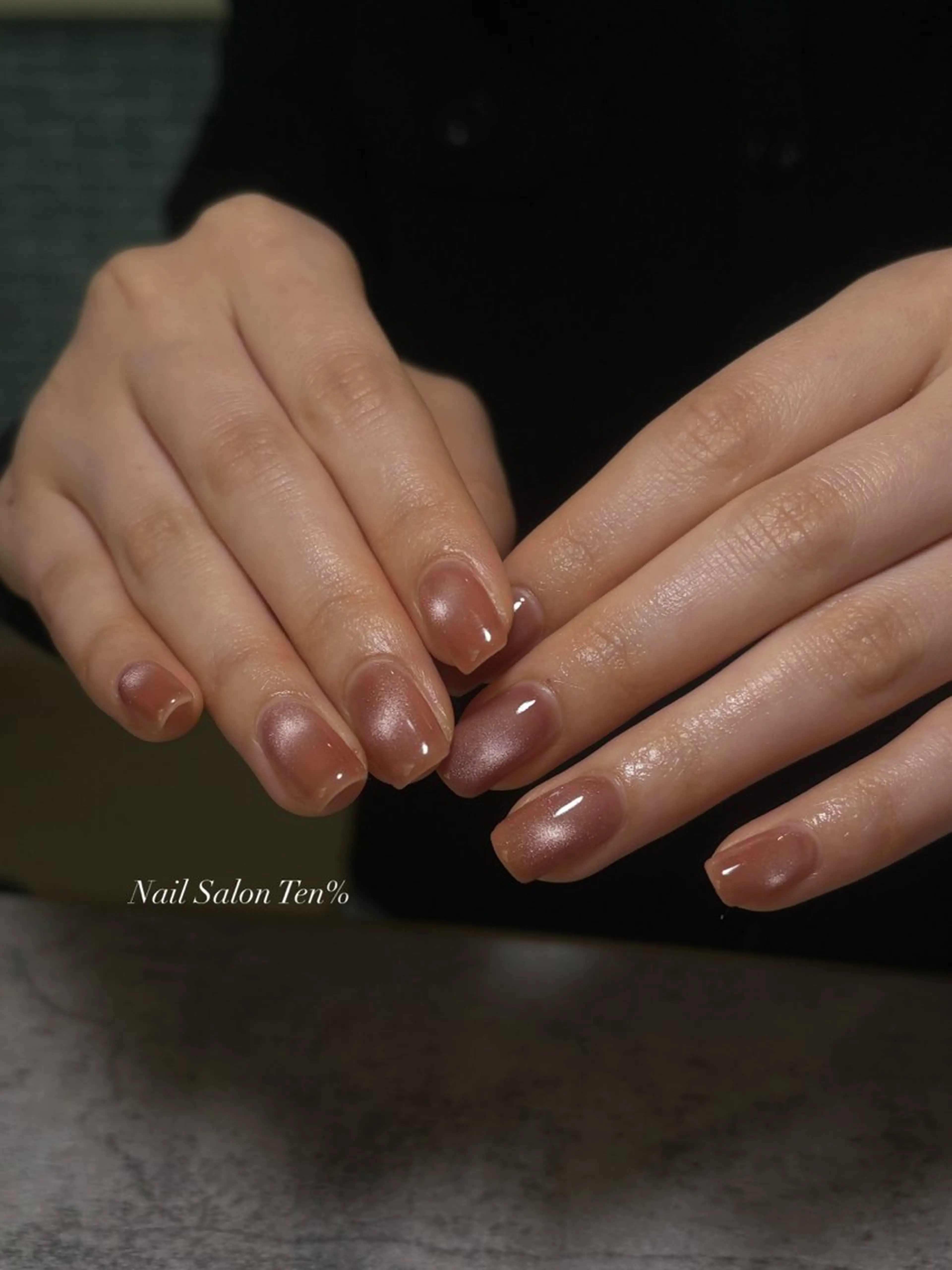 ネイル オフィスネイル ピンク 春ネイル ハンドネイル ネイルサロン Ꭲen%  Yuiのネイルデザイン