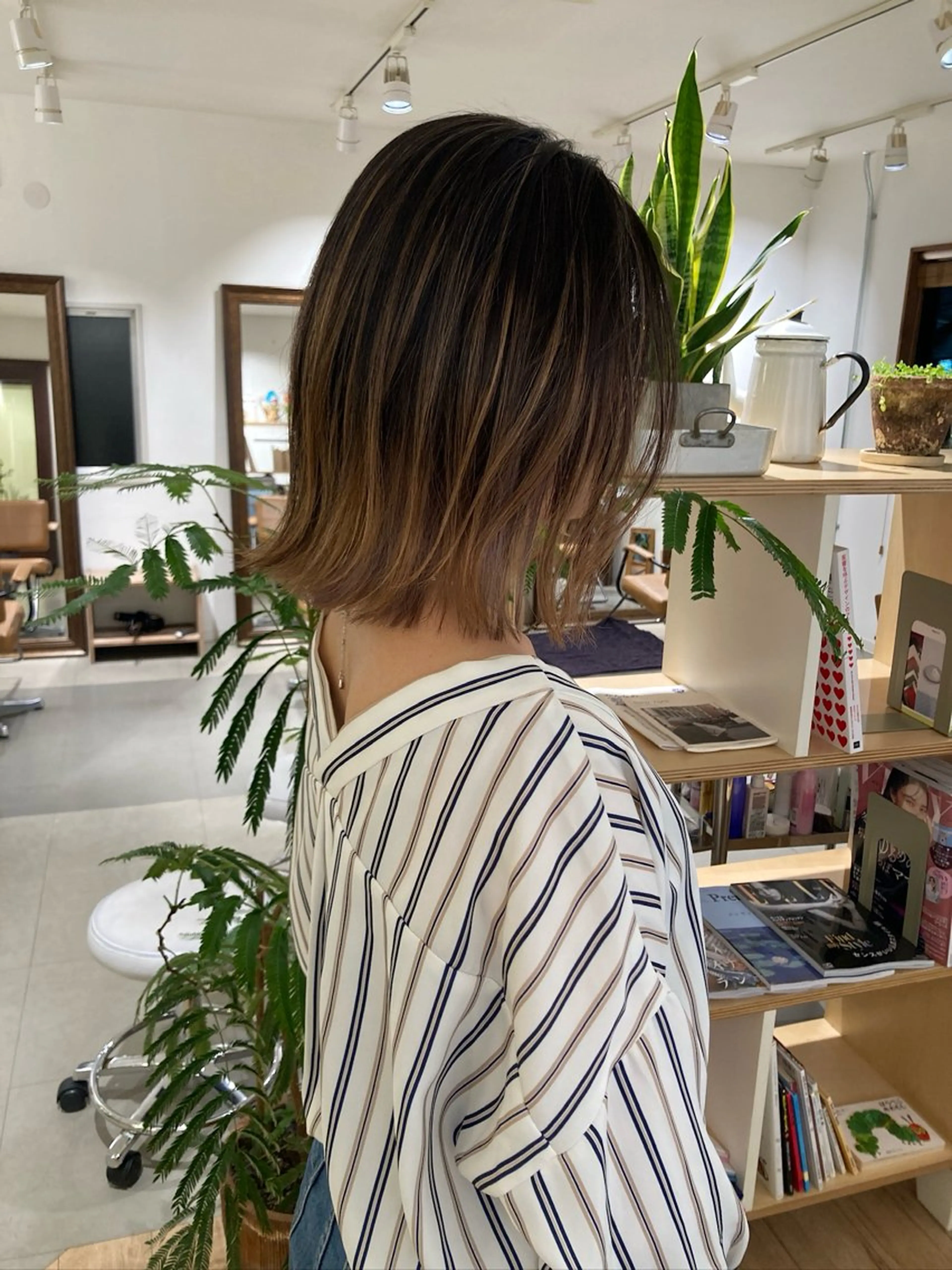 カラー カット ヘアカラー トリートメント 坂上 岳のヘアスタイル