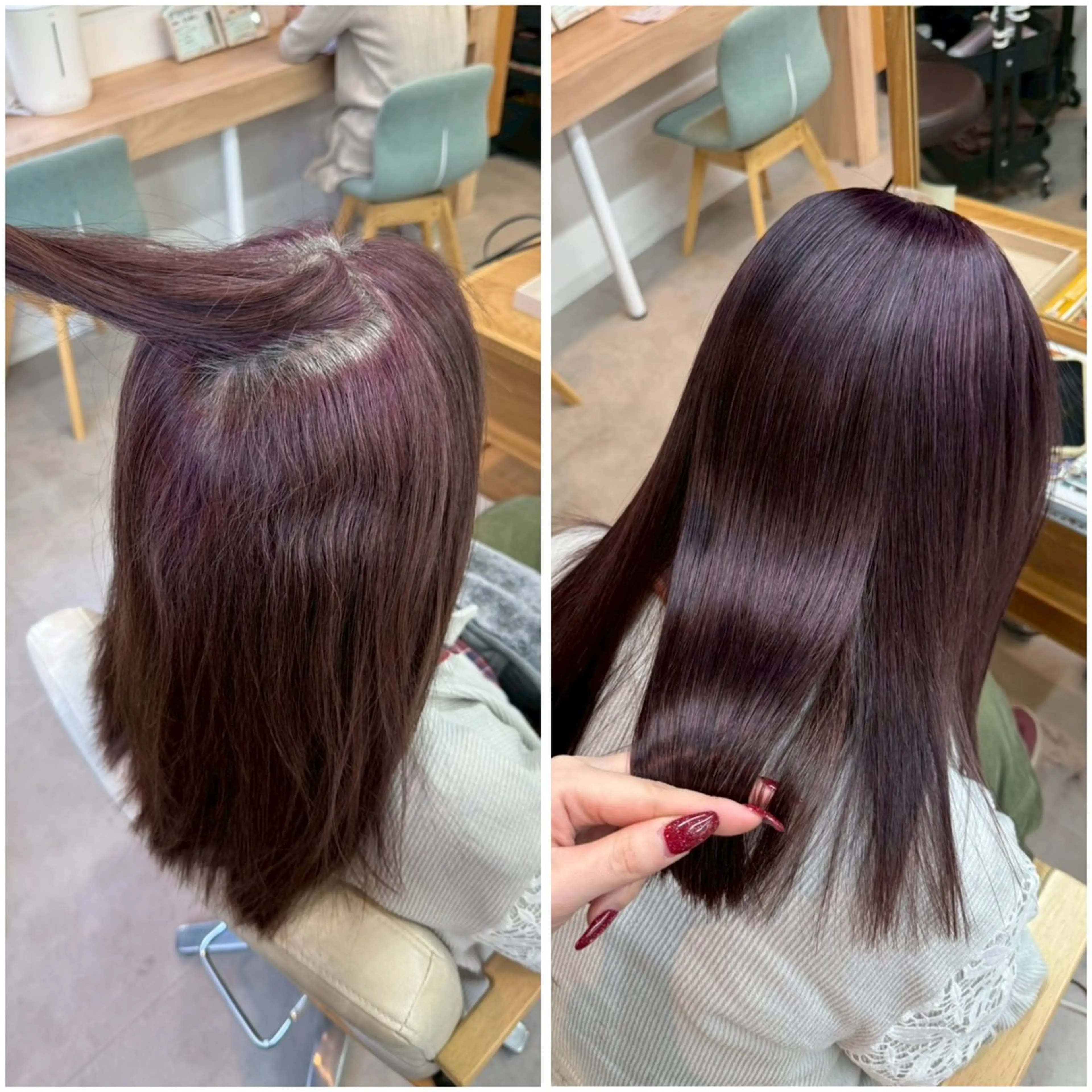 セミロング 縮毛矯正 乙葉 / Roccoのヘアスタイル