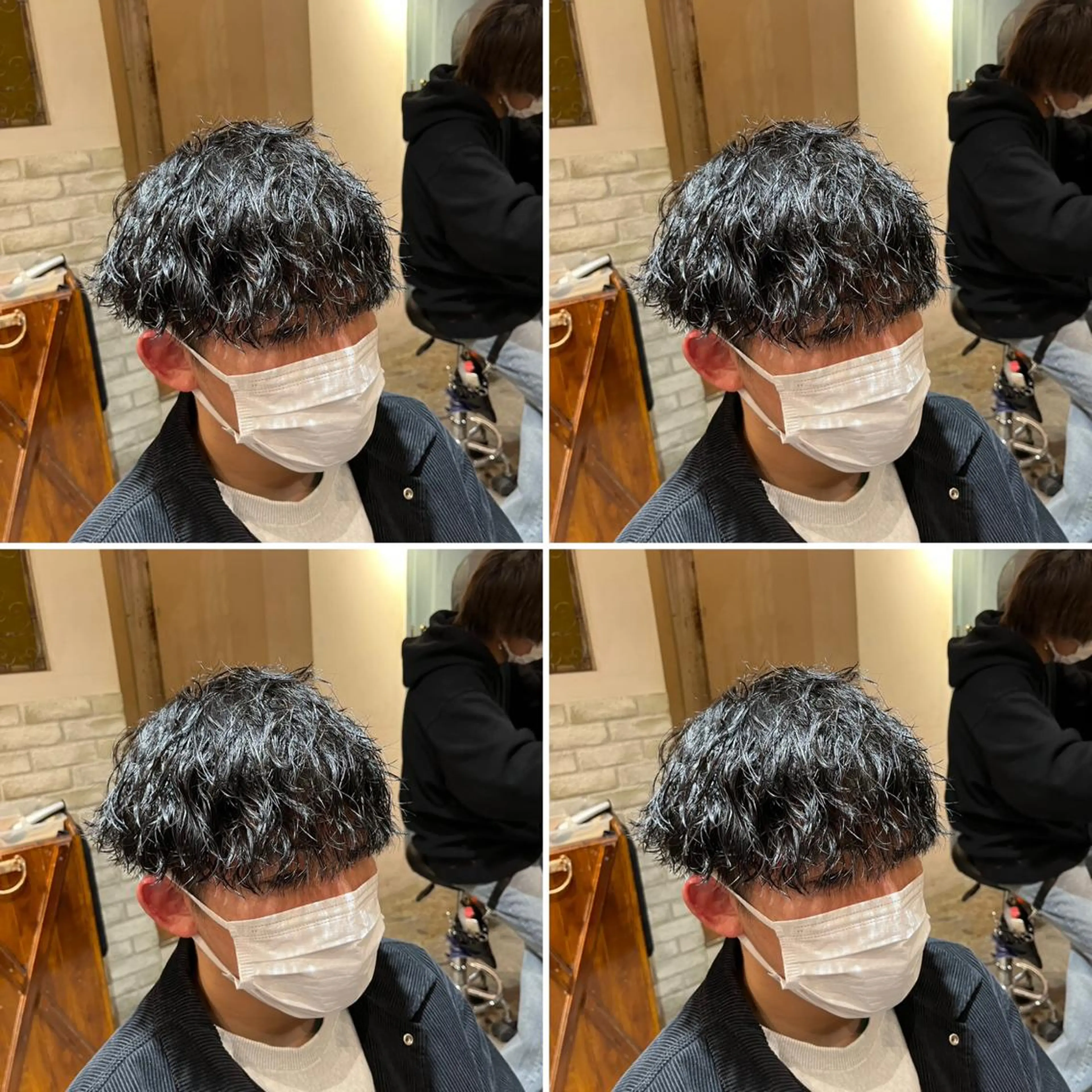 パーマ メンズ カット パーマ トリートメント ヘアセット 💈メンズパーマ特化 店長望月謙二郎💈のヘアスタイル