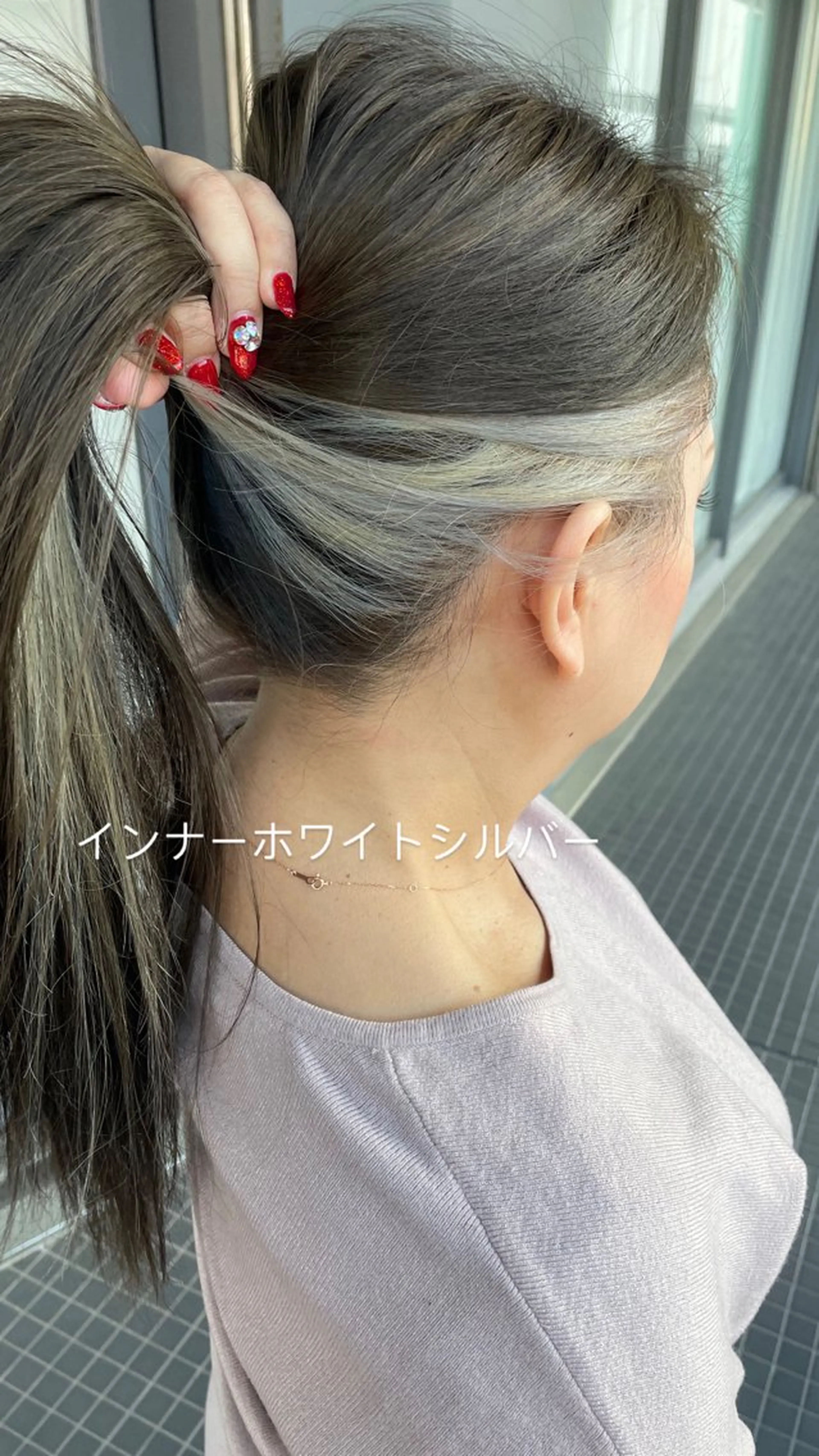 セミロング マツモト カケルのヘアスタイル