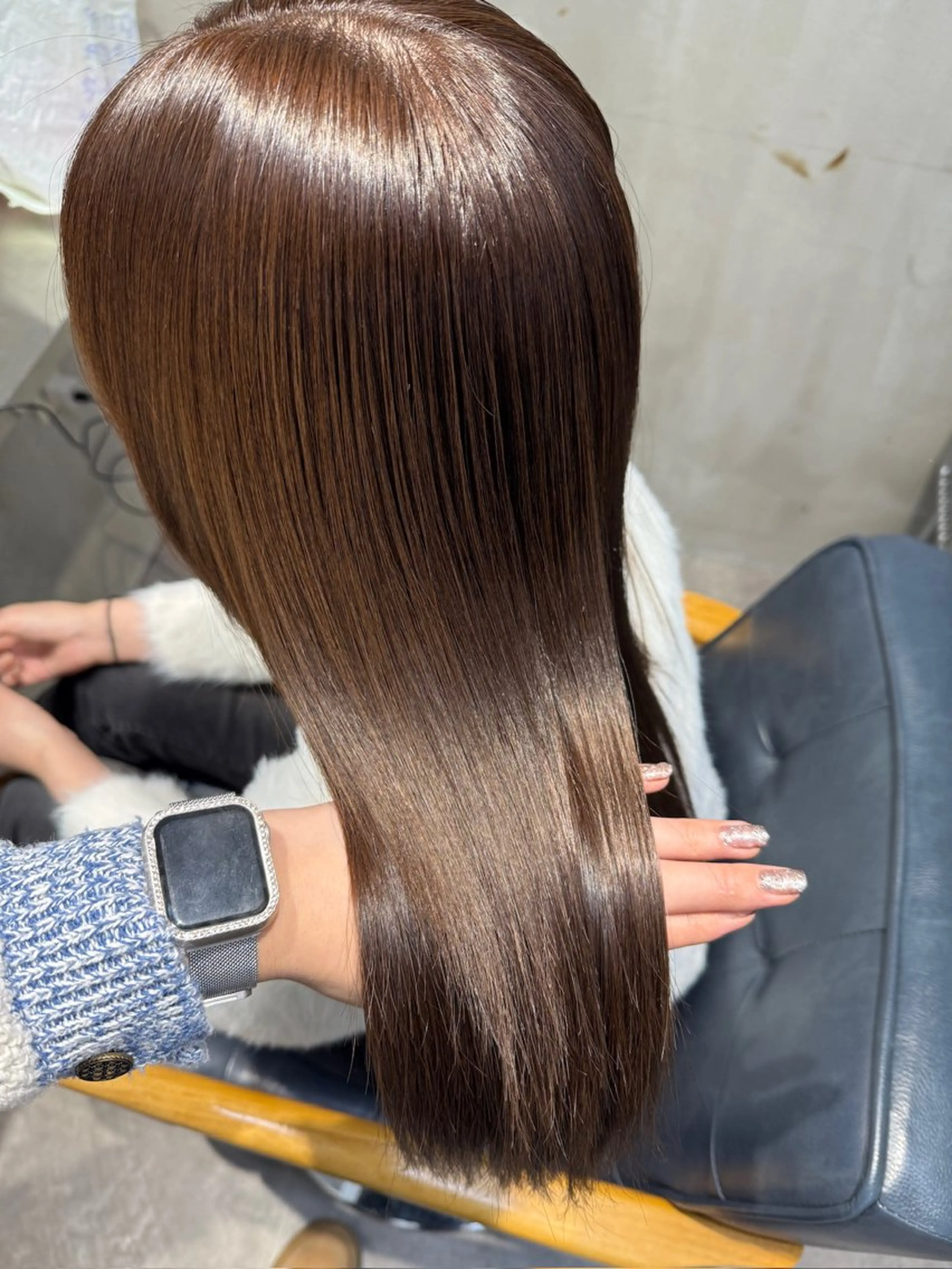 ロング カラー カット ヘアカラー トリートメント newi梅田🫧韓国 ヘア🫧sakiのヘアスタイル