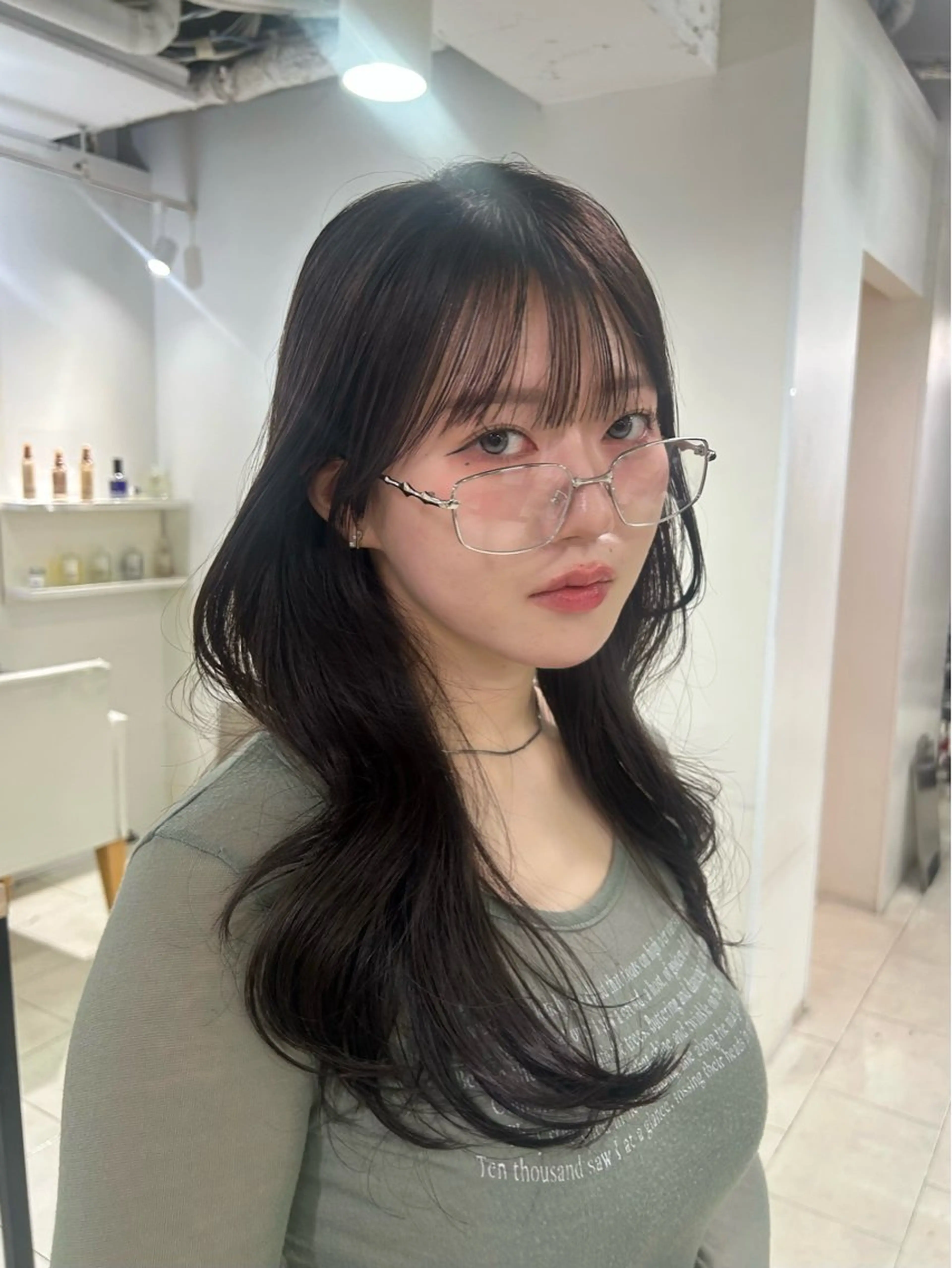 カラー 似合わせ透明感カラー ♡サツキのヘアスタイル