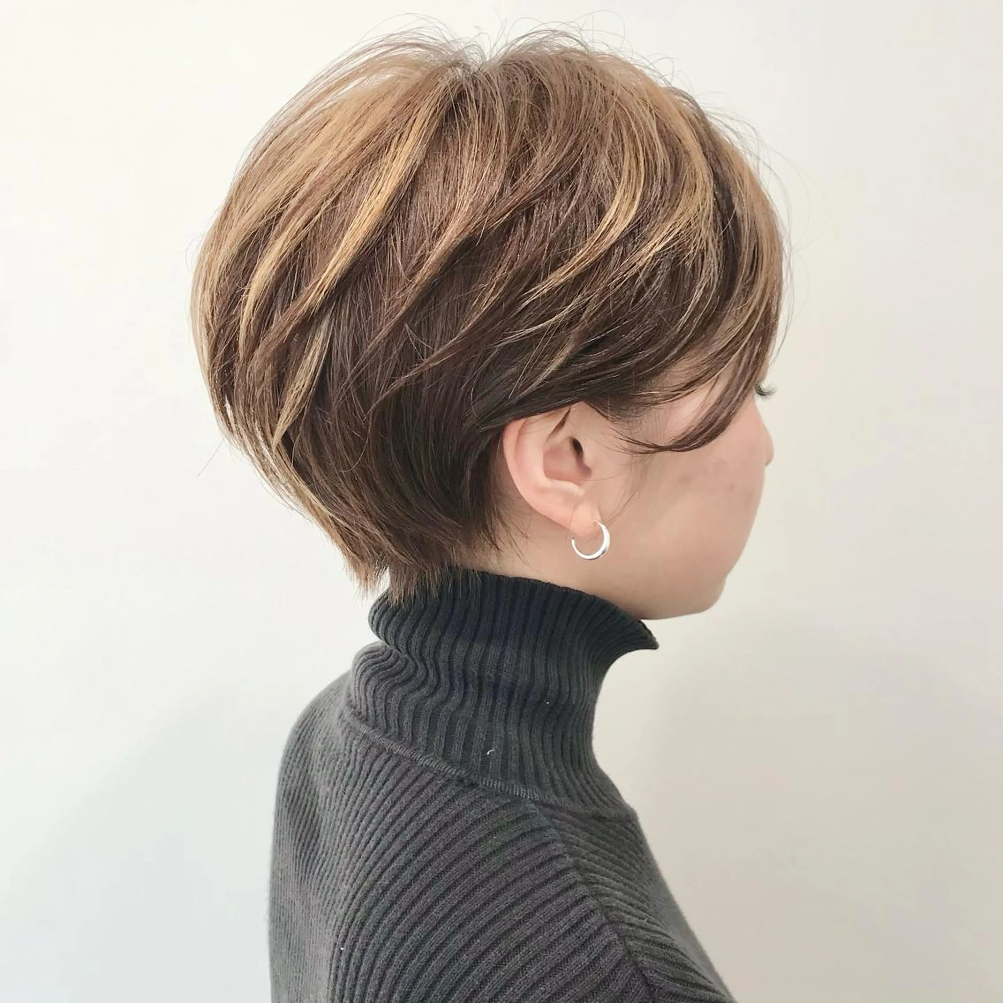 ショート クロスパーマ松永裕久 似合わせカットのヘアスタイル