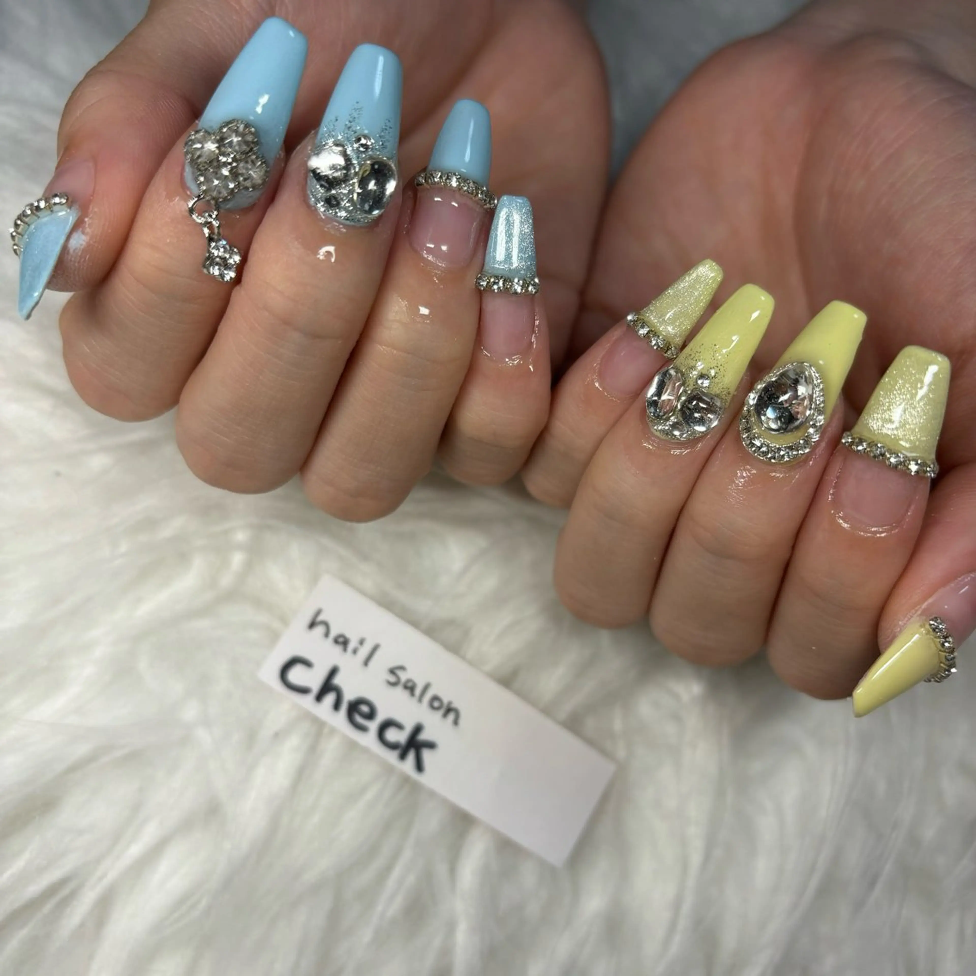 ネイル アートネイル ニュアンスネイル スカルプネイル 春ネイル 夏ネイル ハンドネイル ーCHECKー ちあきのネイルデザイン