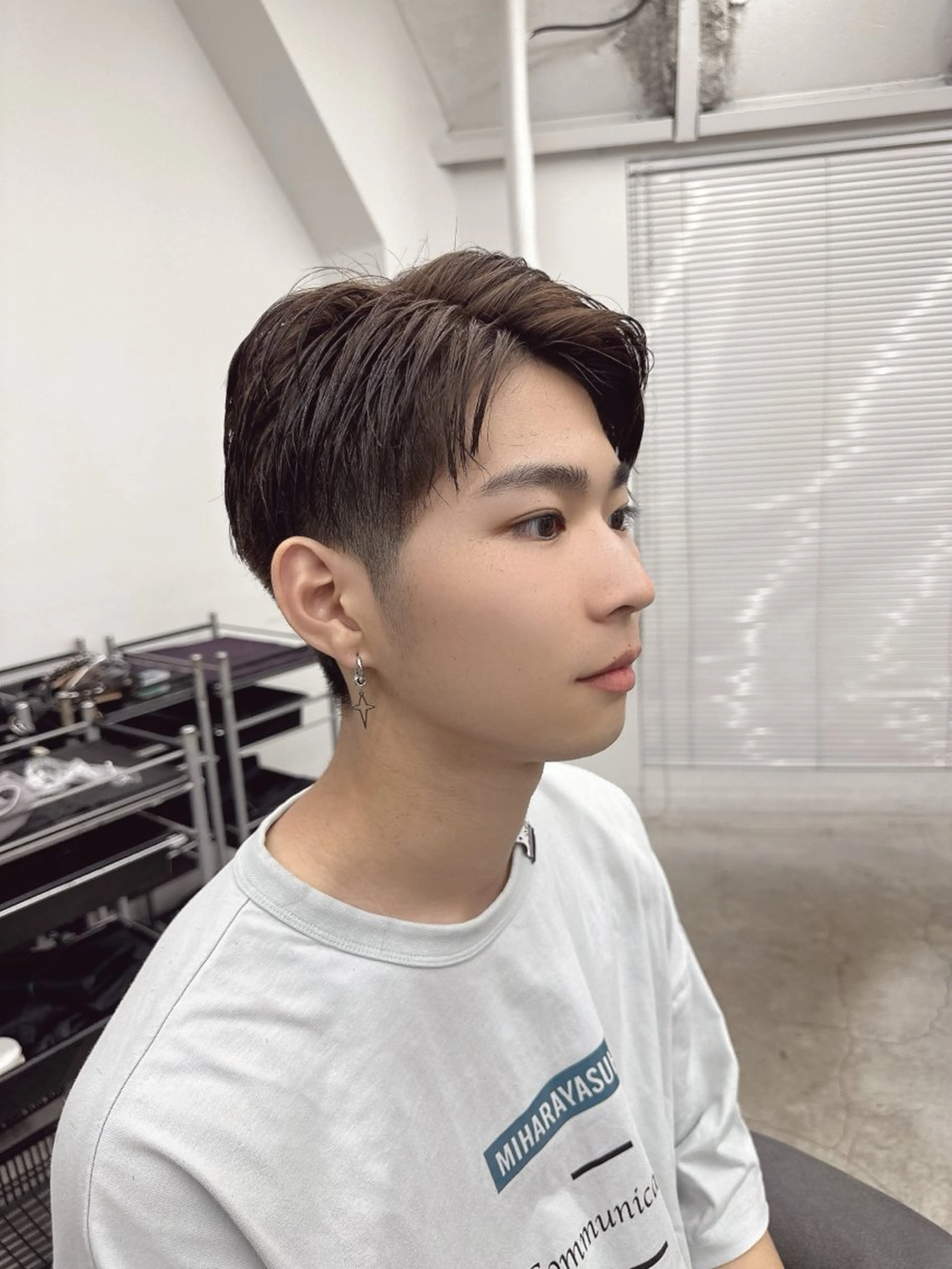 メンズカット × 眉毛カットの写真