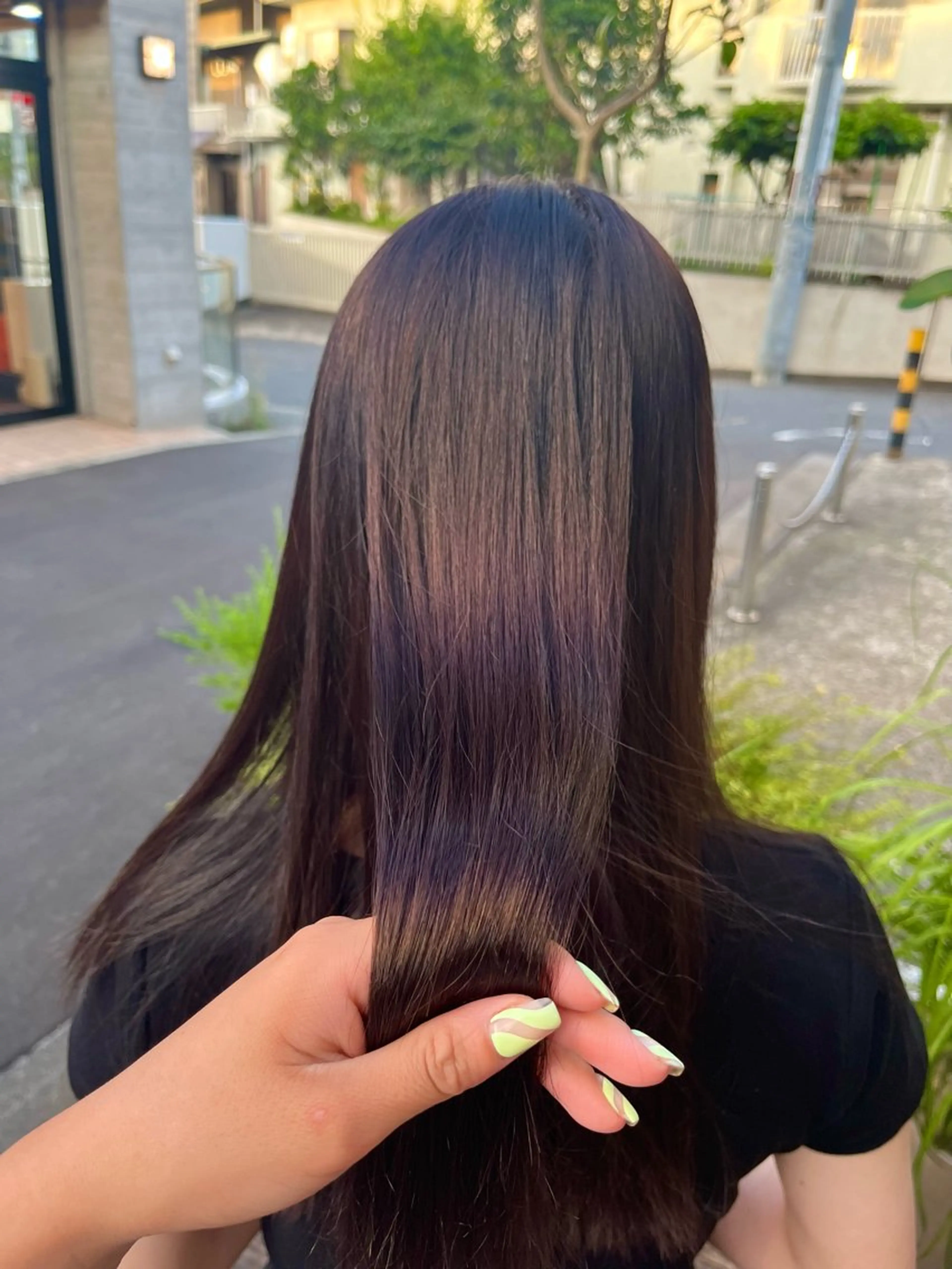 ロング カラー パープルカラー ヘアカラー トリートメント Juna✂️ レイヤー / ボブのヘアスタイル