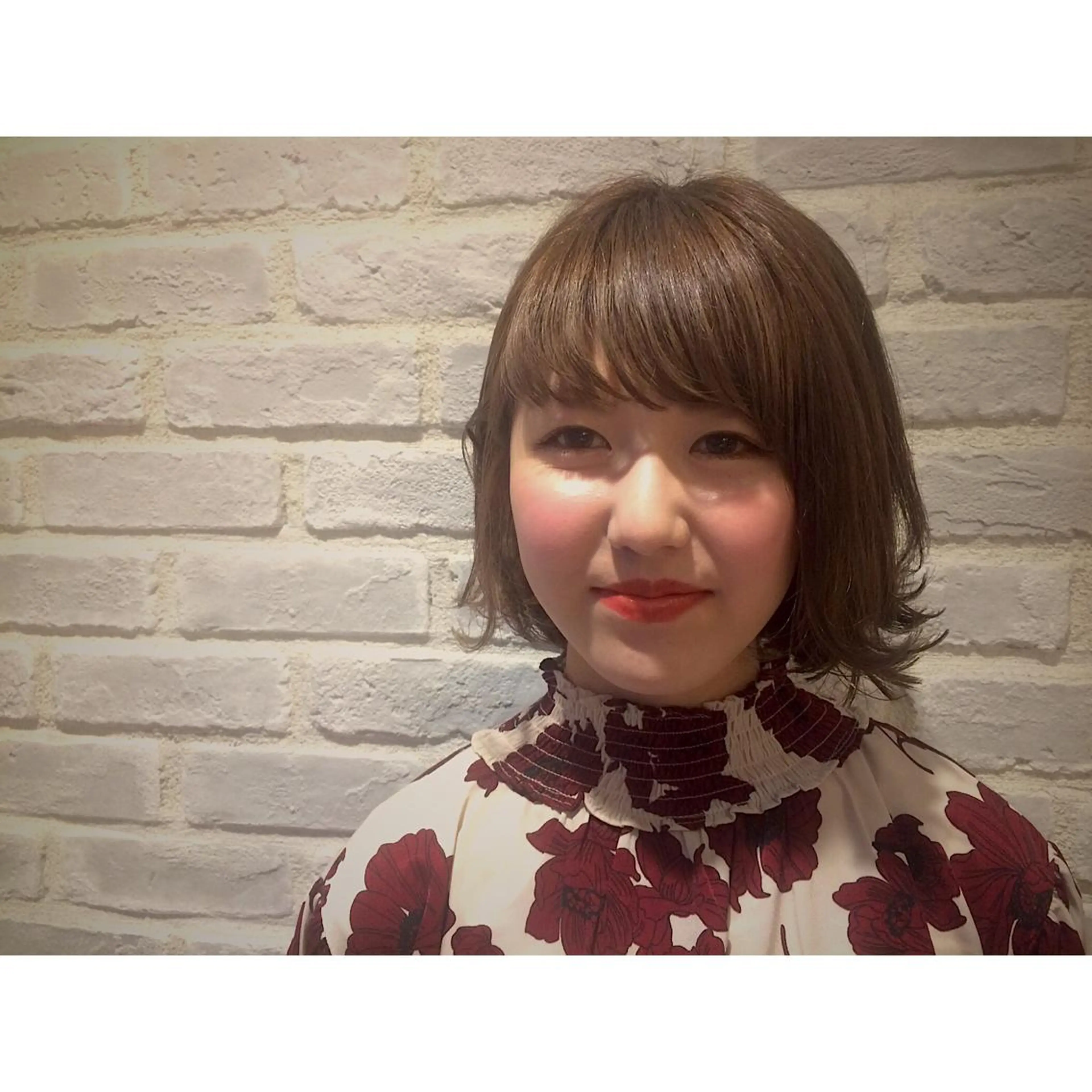 ショート ミディアム セミロング パーマ ヘアアレンジ 藤井 菜緒のヘアスタイル