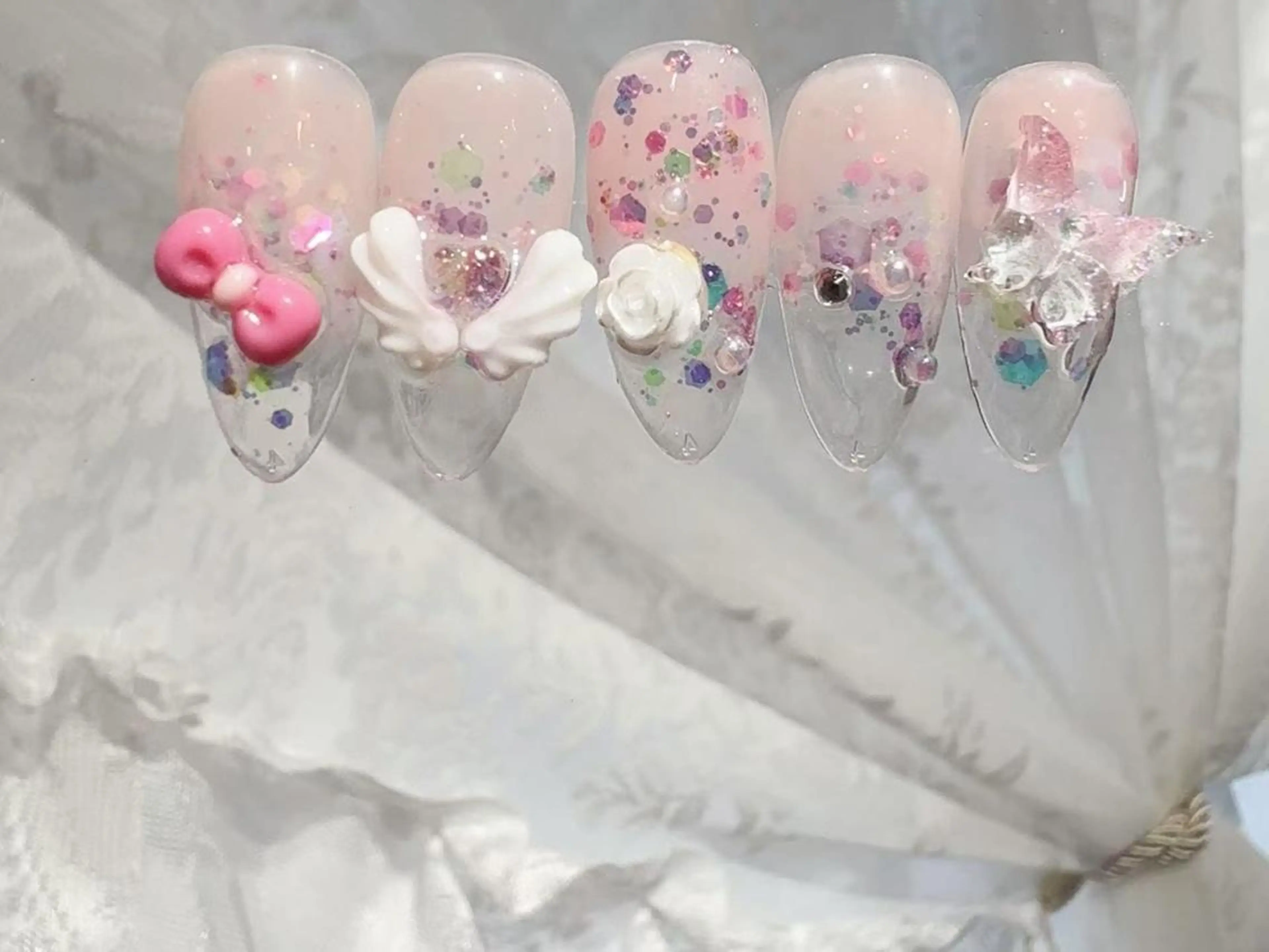 ネイル 長さ出し T.Y nailのネイルデザイン