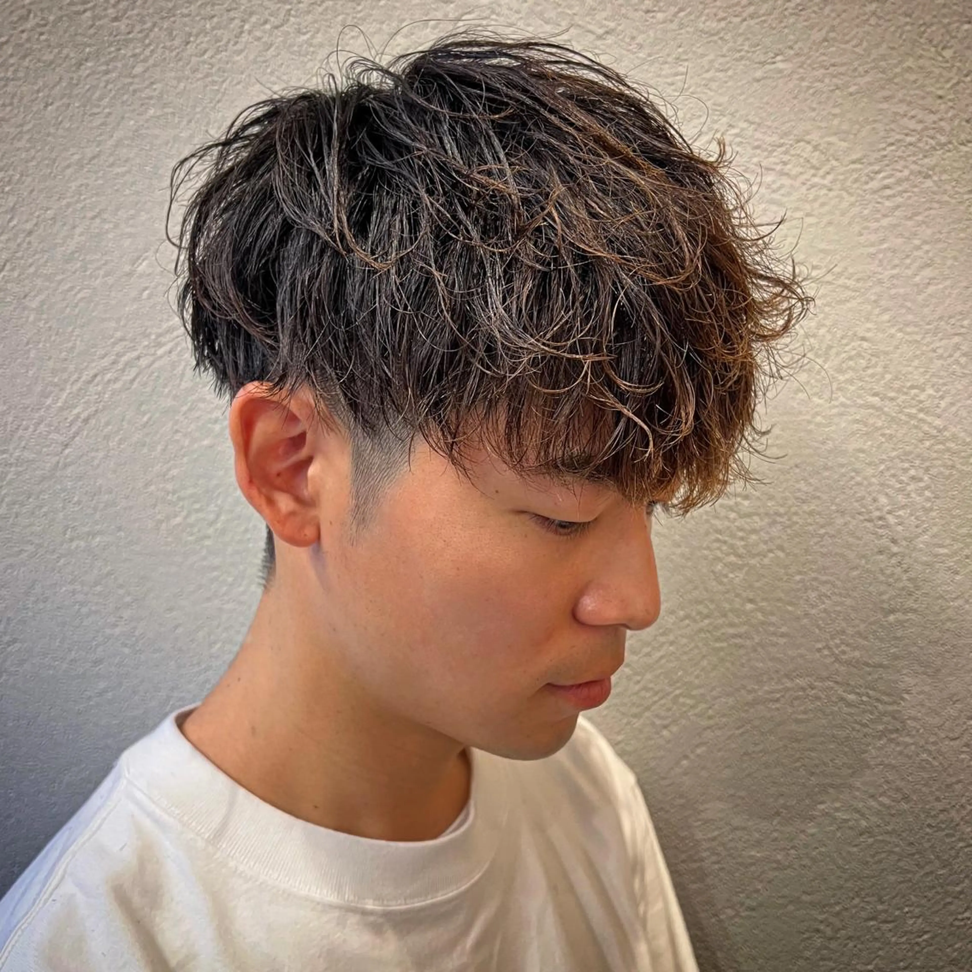 カラー パーマ メンズ マッシュ メンズパーマ メンズ特化/パーマ/ メッシュ/竜成のヘアスタイル