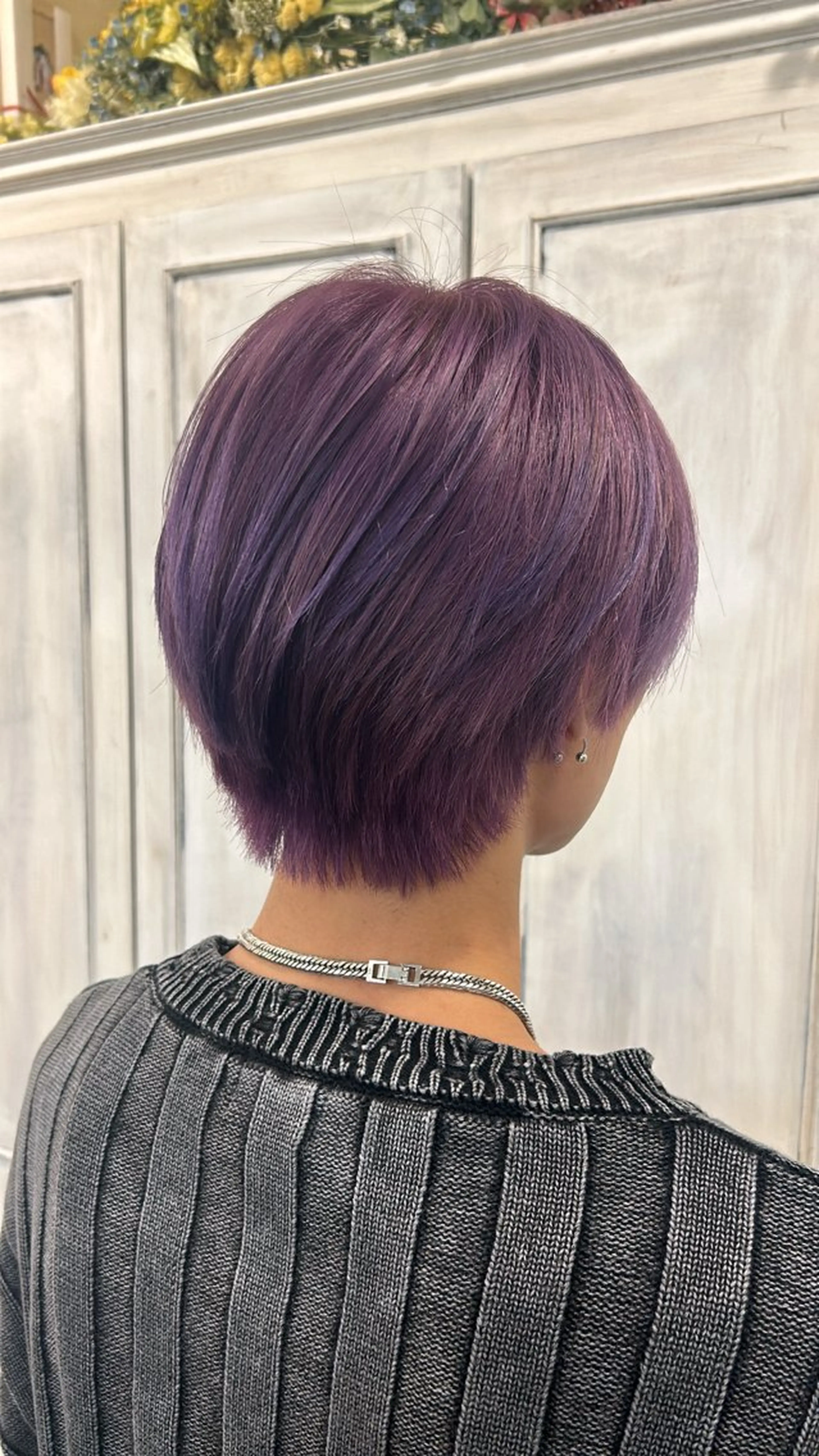 ショート メンズ ヘアカラー アオバ / ハイトーンカラーのヘアスタイル