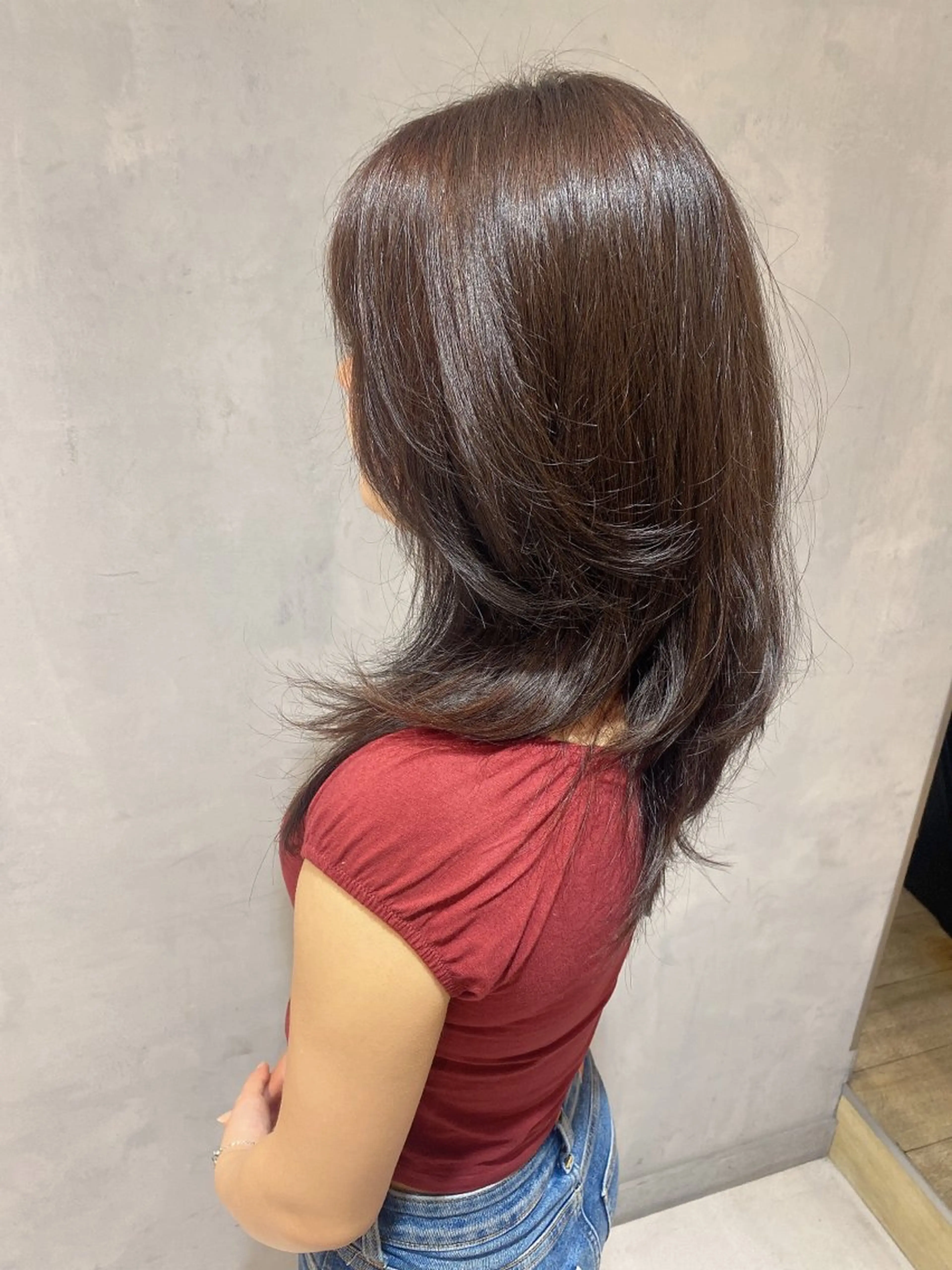 ロング カット トリートメント ヘアセット ふじ ここなのヘアスタイル