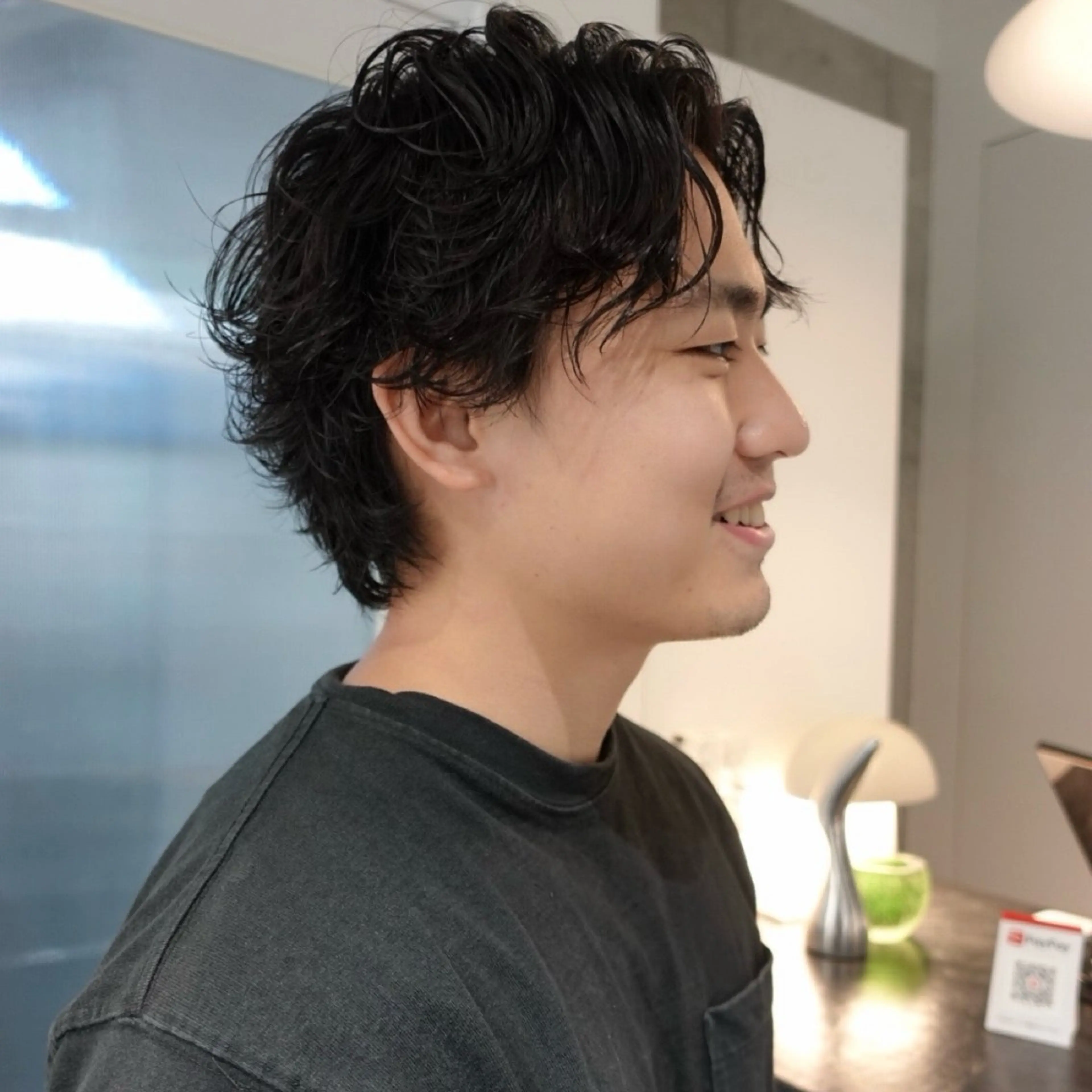 ショート パーマ ヘアアレンジ メンズ メンズパーマ カット パーマ 🌐サトウ リョウ🌐のヘアスタイル