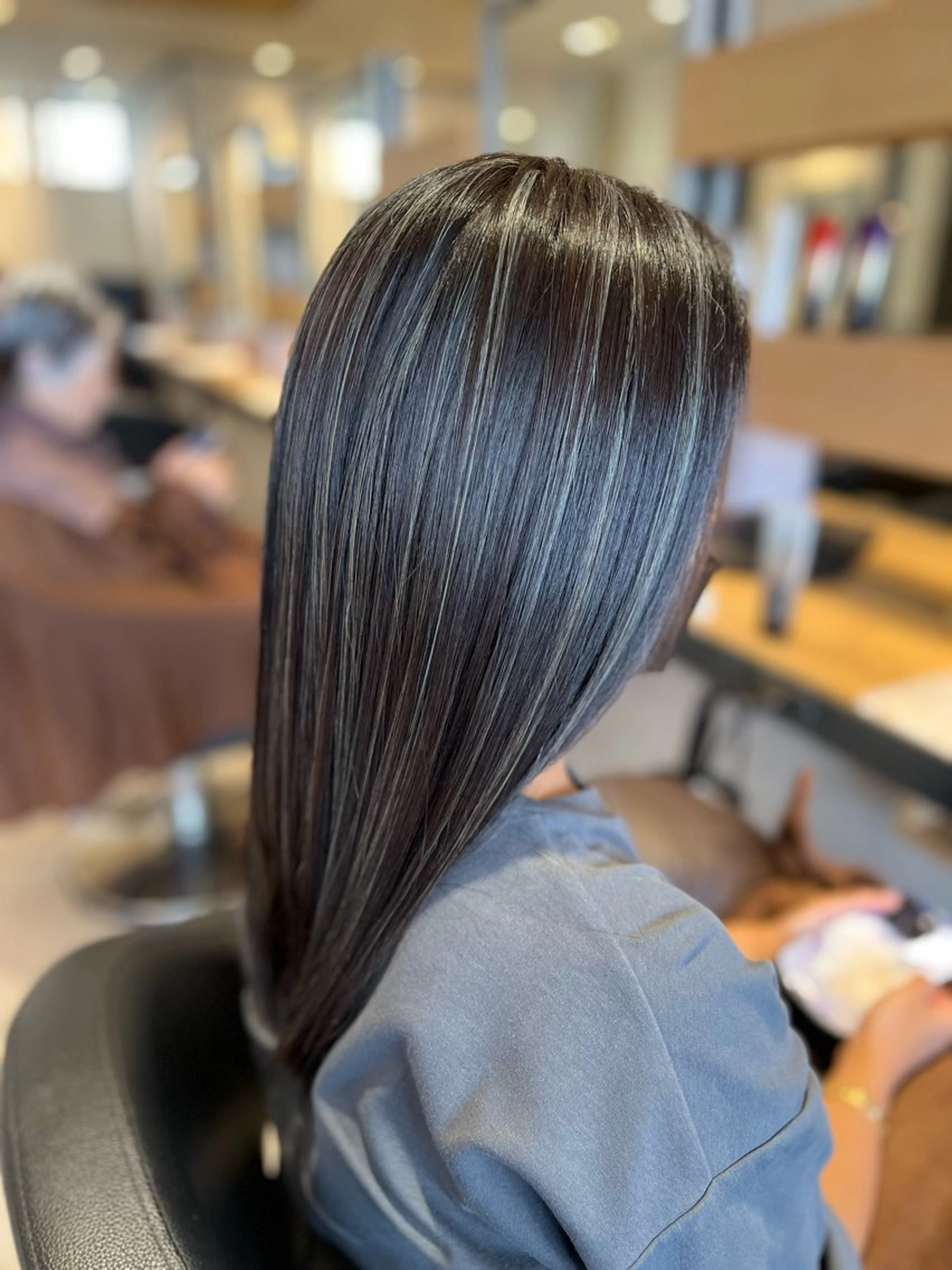 ロング カラー 透明感カラー ハイライトカラー ハイライト 髪質改善 縮毛矯正 ヘアカラー トリートメント 大谷 真祈/似合わせ /ハイライト玄人のヘアスタイル