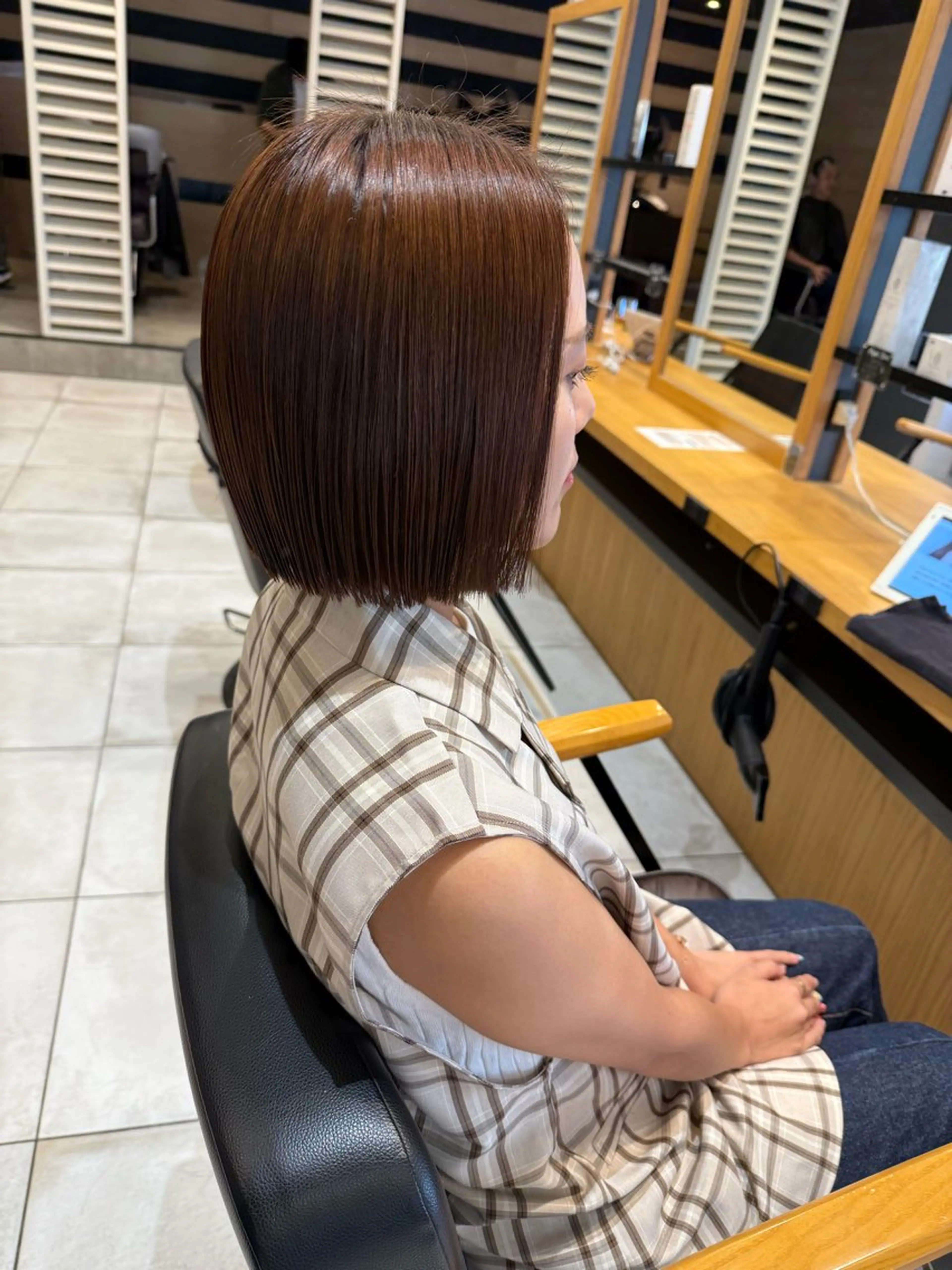 レディースボブスタイルカット【モデル】の写真