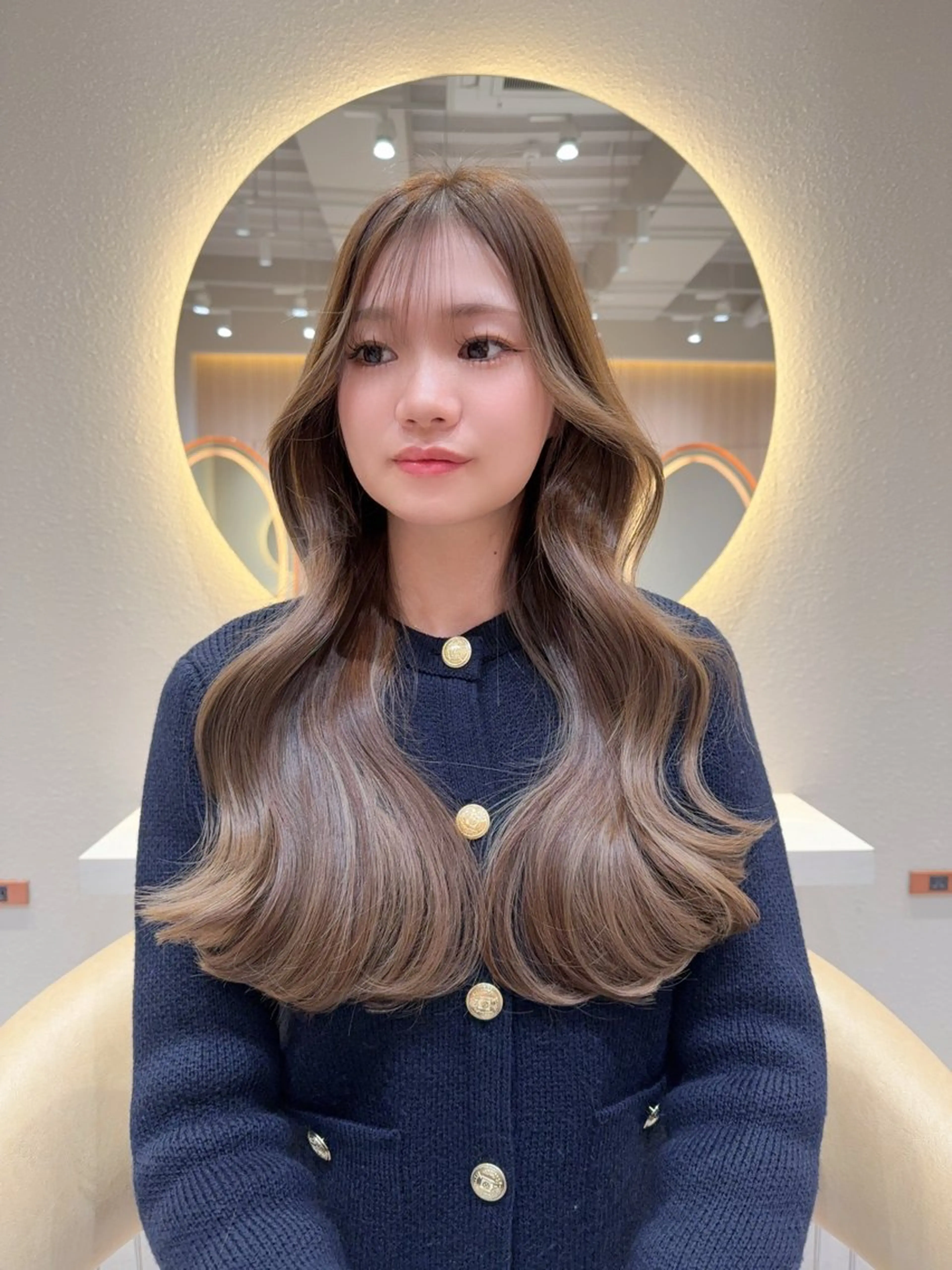 セミロング カラー カット ヘアカラー トリートメント レイヤー❣️縮毛矯 川村利幸のヘアスタイル