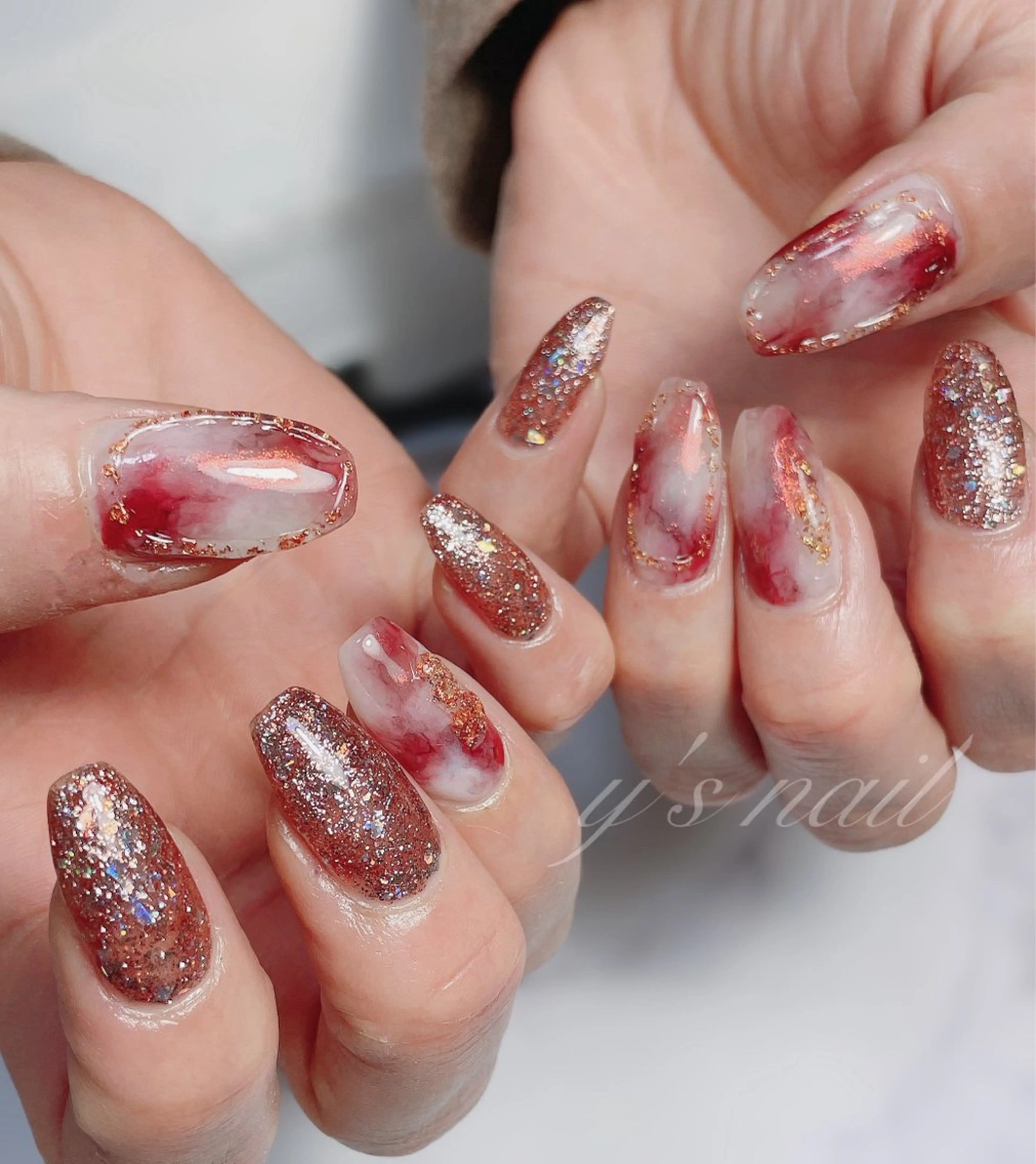 ネイル ハンドネイル y’s nail ✧ゆきのネイルデザイン