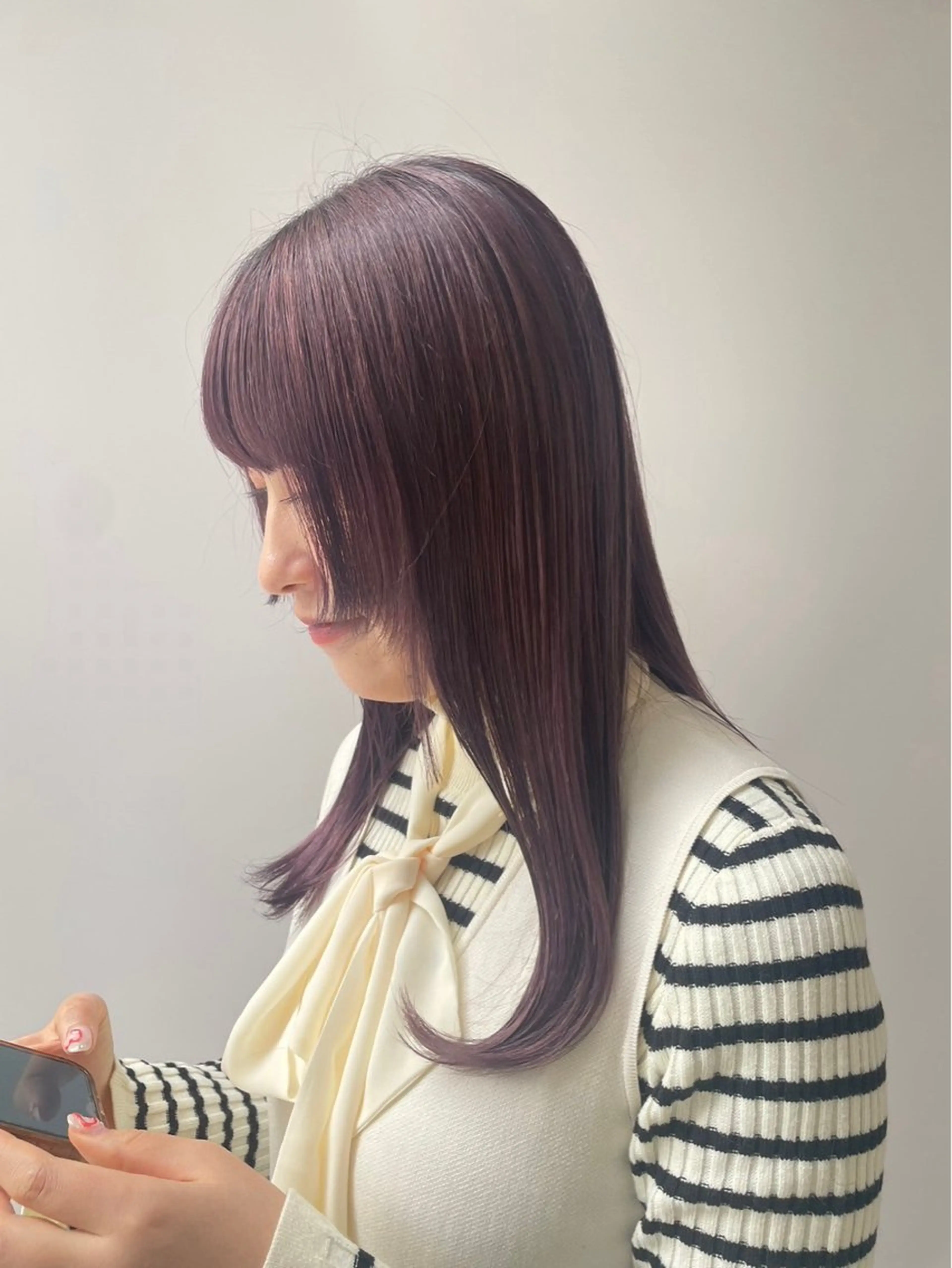 ロング カラー ブリーチ 透明感カラー ヘアカラー トリートメント Rena/レイヤー /透明感カラーのヘアスタイル