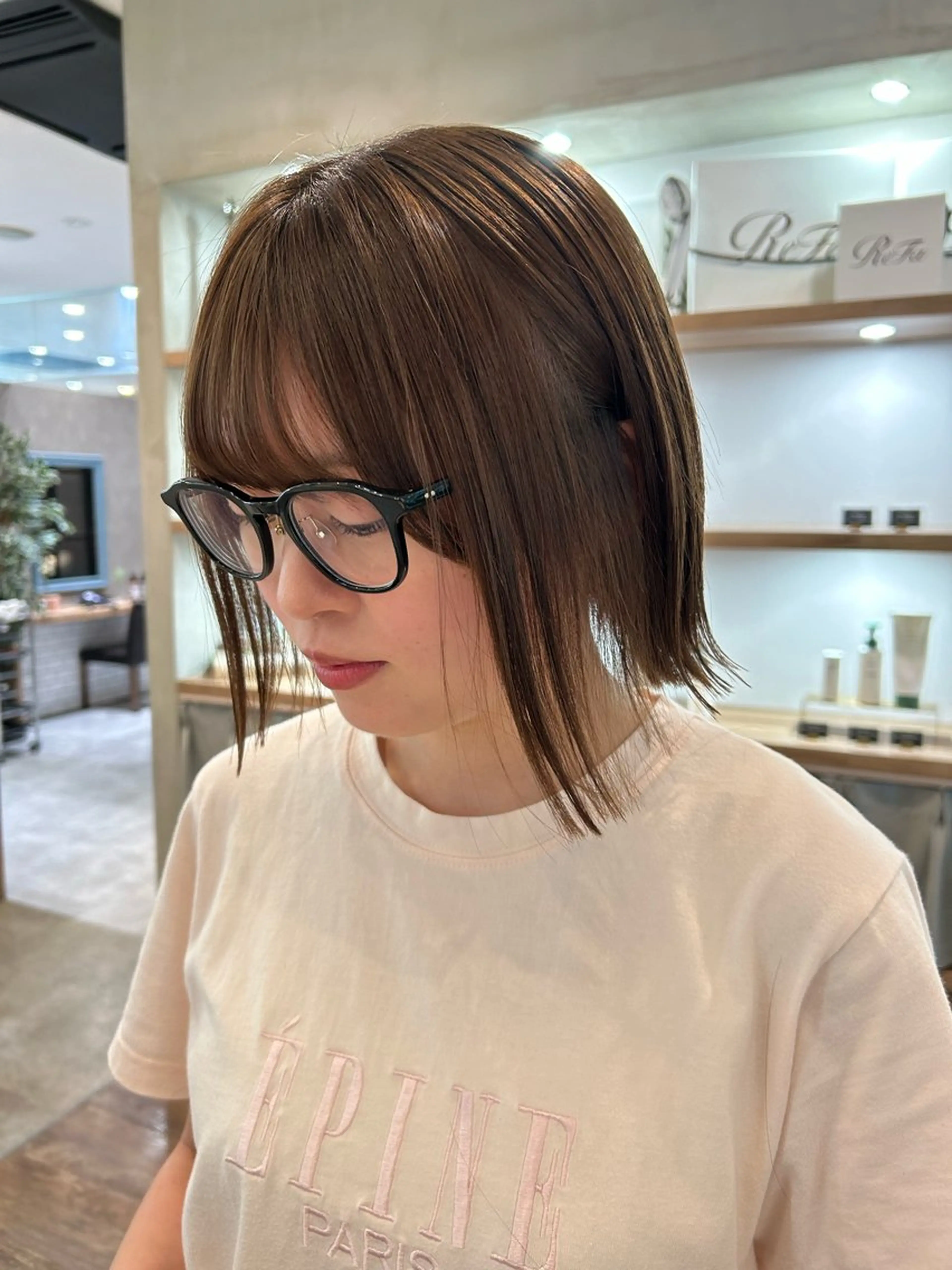 ショート カラー 似合わせカット カット ヘアカラー 穐山 翔也のヘアスタイル