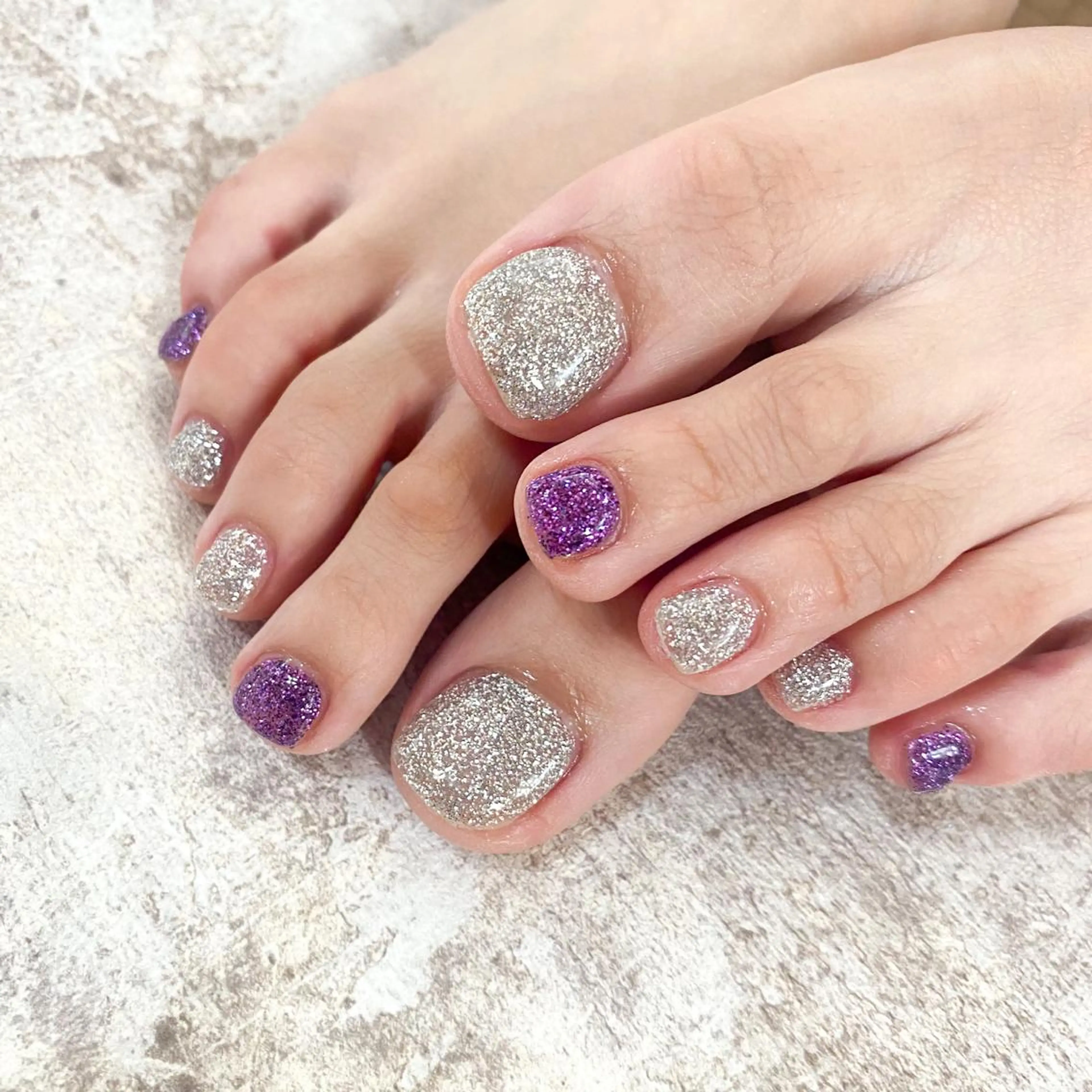 ネイル ゴテゴテ💙ワンホン リオナのネイルデザイン