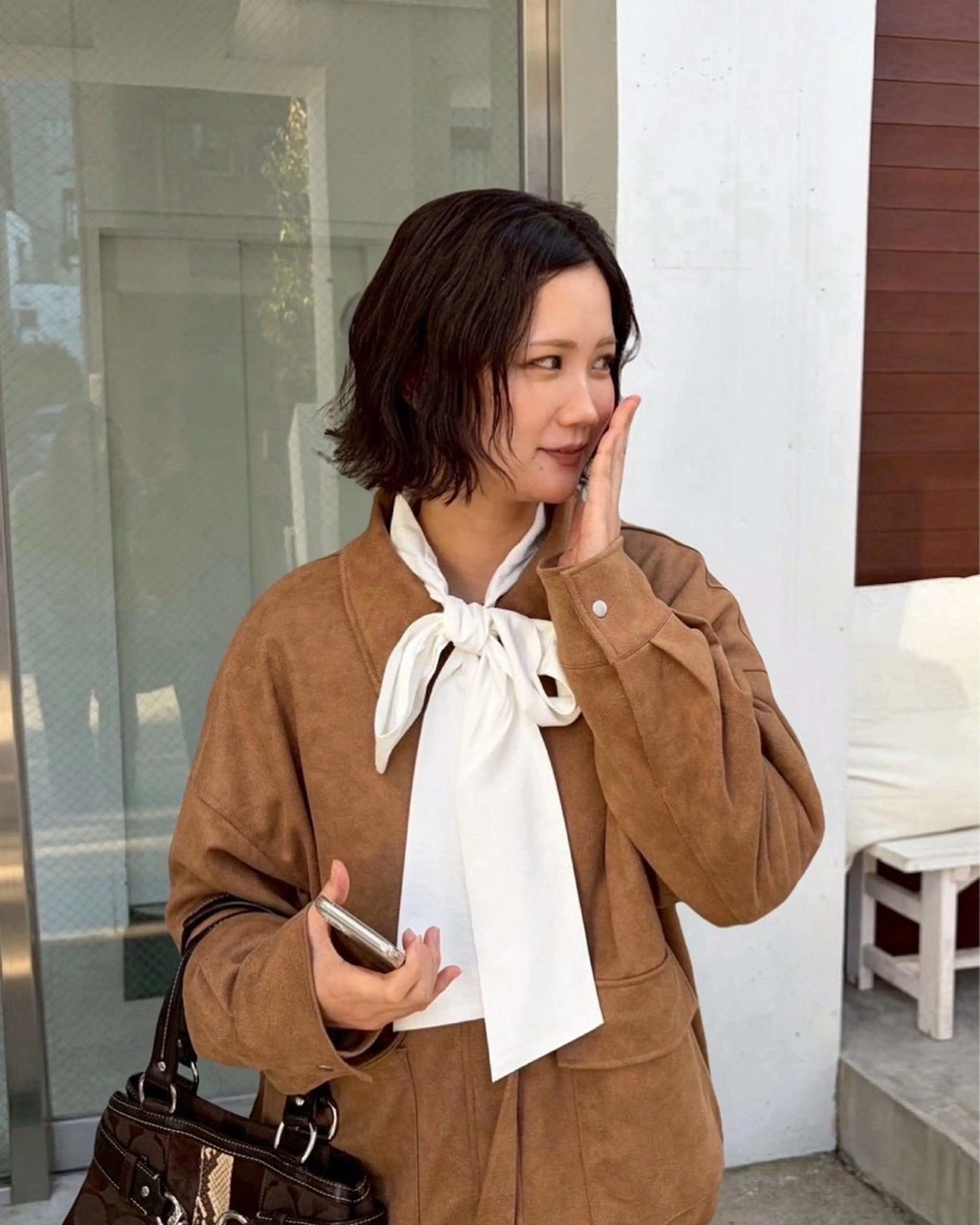 ショート カラー カット ヘアカラー トリートメント オリーブ/縮毛♡ Natsuno🩰のヘアスタイル