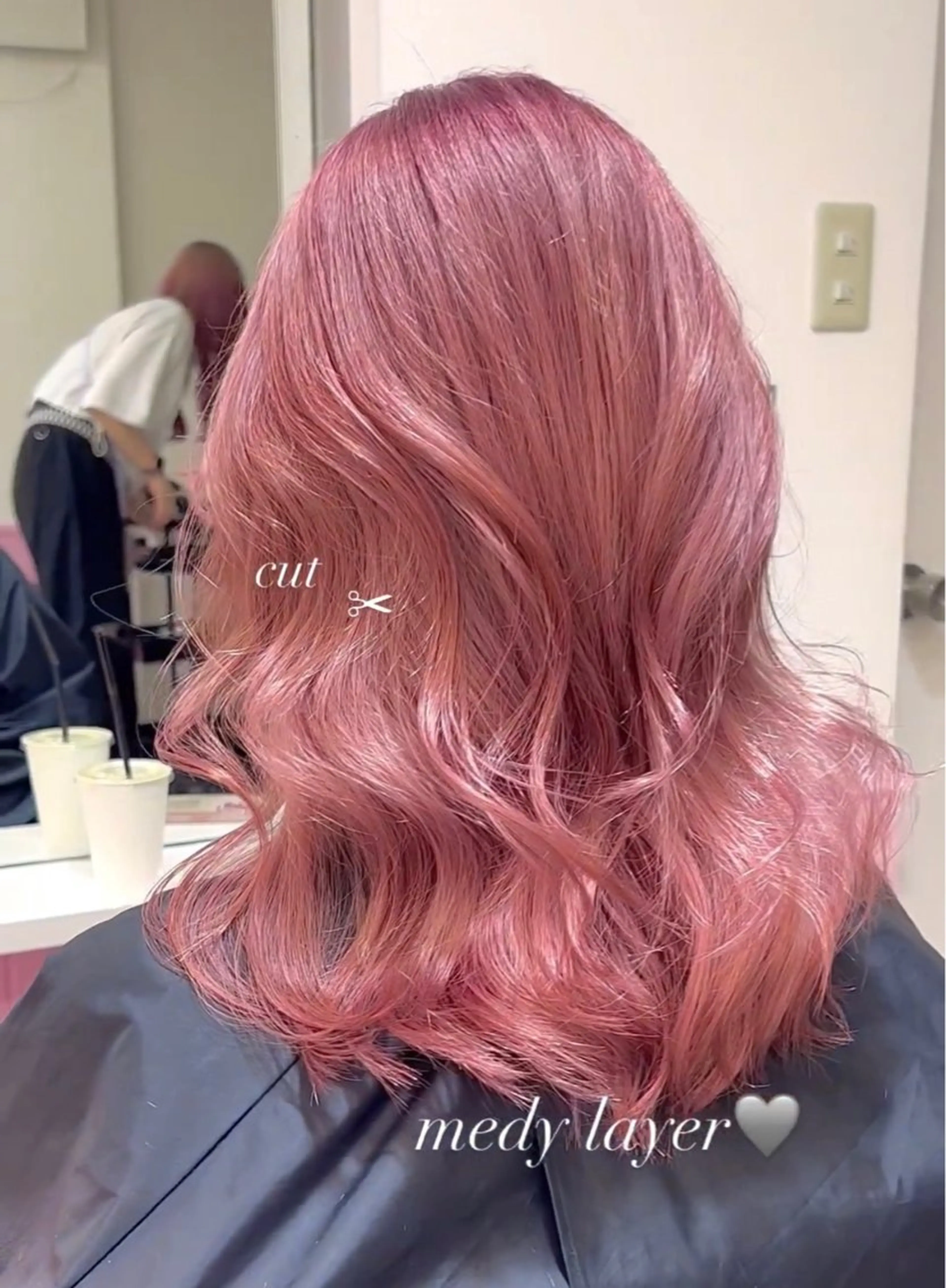 ロング ナナ♡レイヤーカット ♡似合わせカラーのヘアスタイル