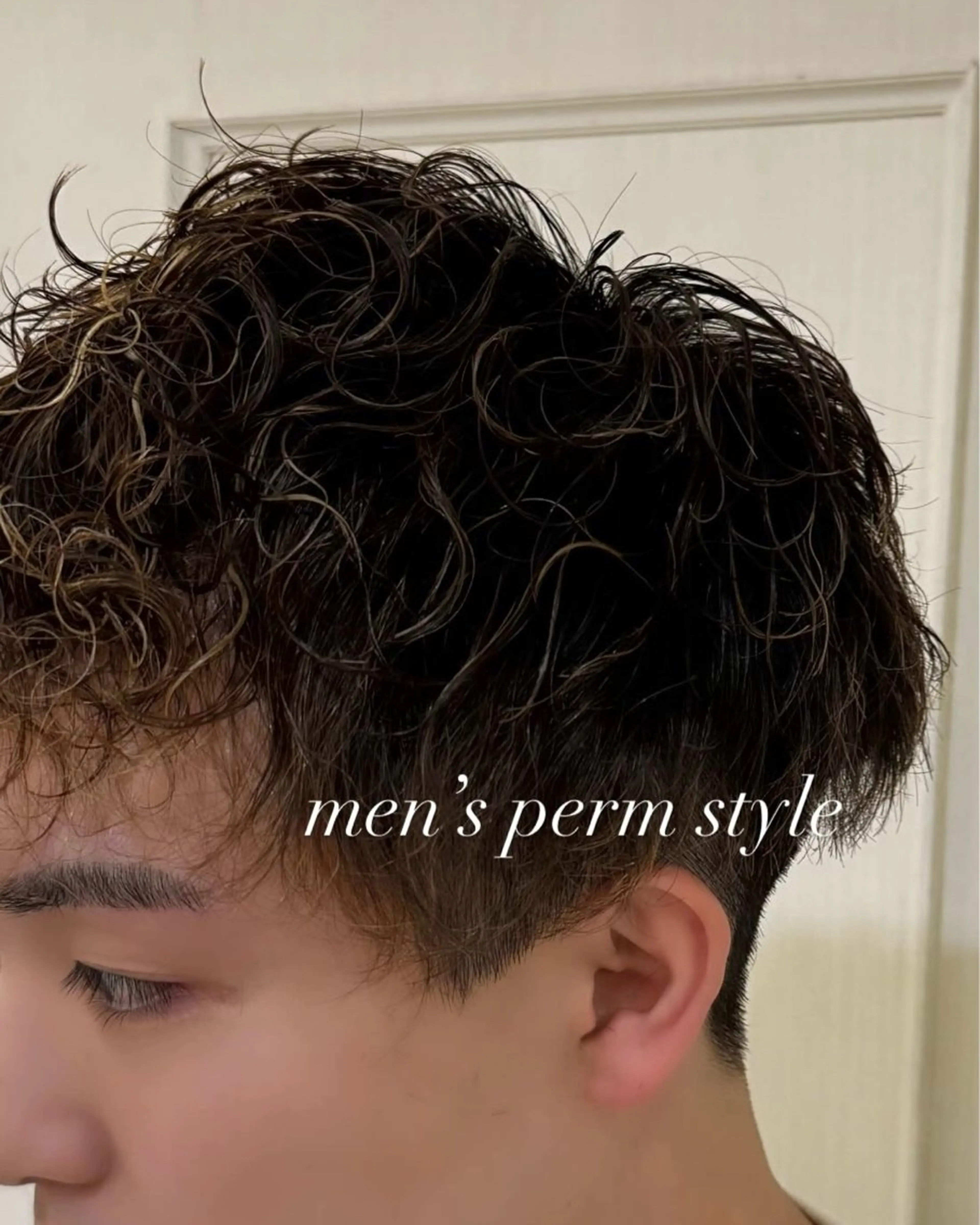 ショート パーマ メンズ メンズパーマ カット パーマ 尾形 なつきのマツエク・マツパデザイン