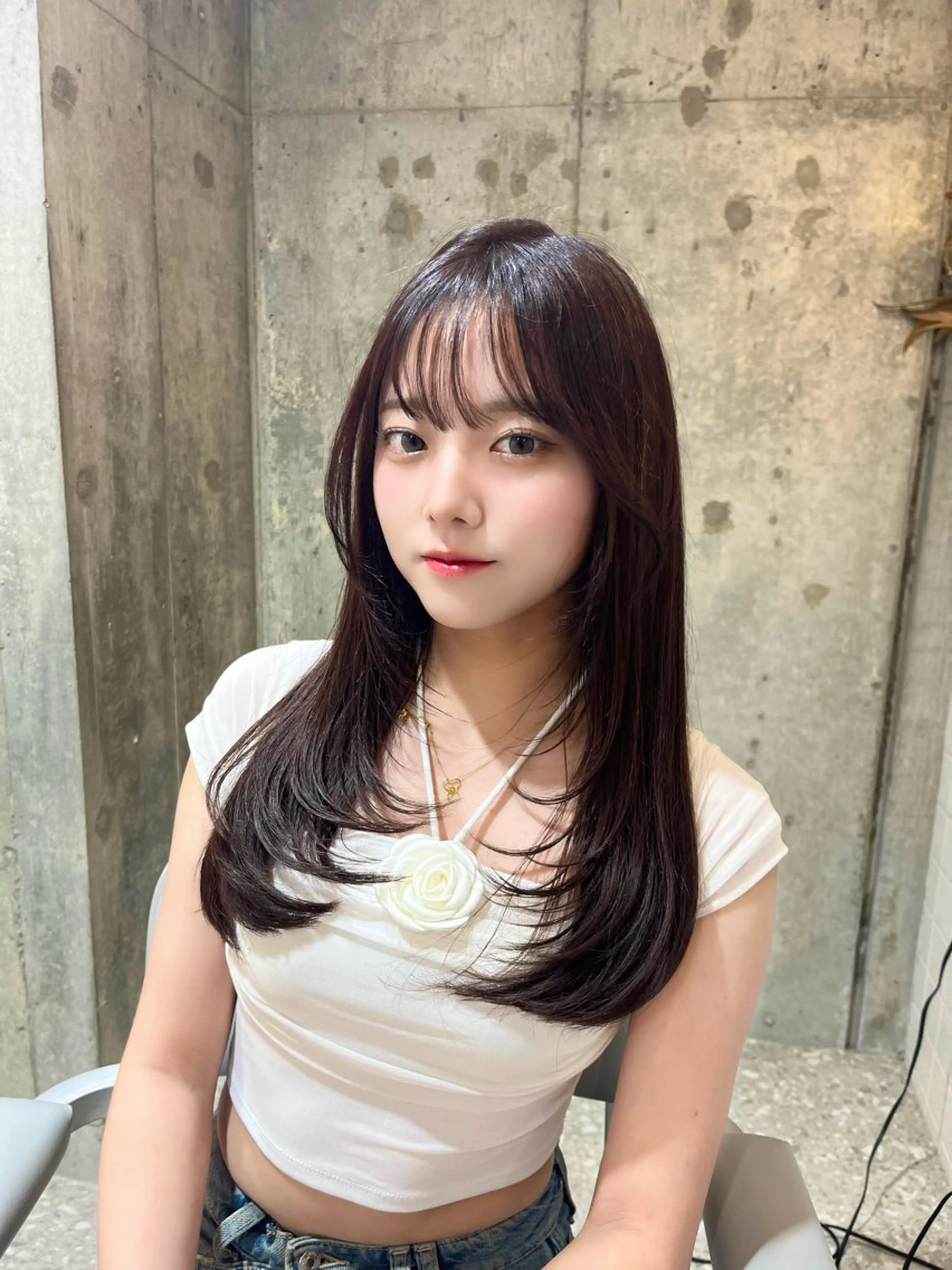 【4月限定】❤️🍒メンテナンスカット+ケアカラー + 超音波トリートメント+スタイリング🍒❤️の写真