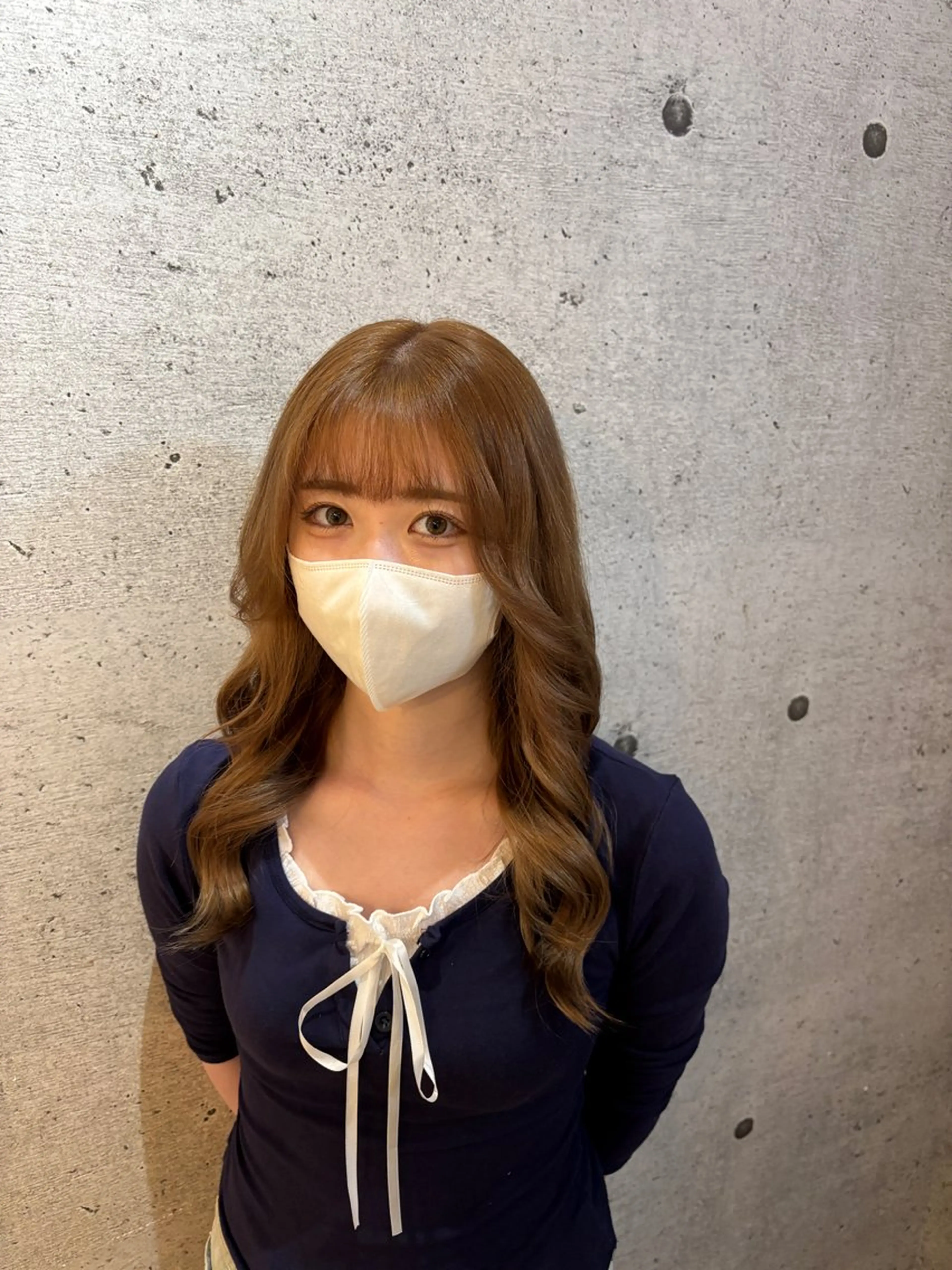 セミロング カット ヘアカラー トリートメント Rio/ベージュ/ レイヤーカットのヘアスタイル