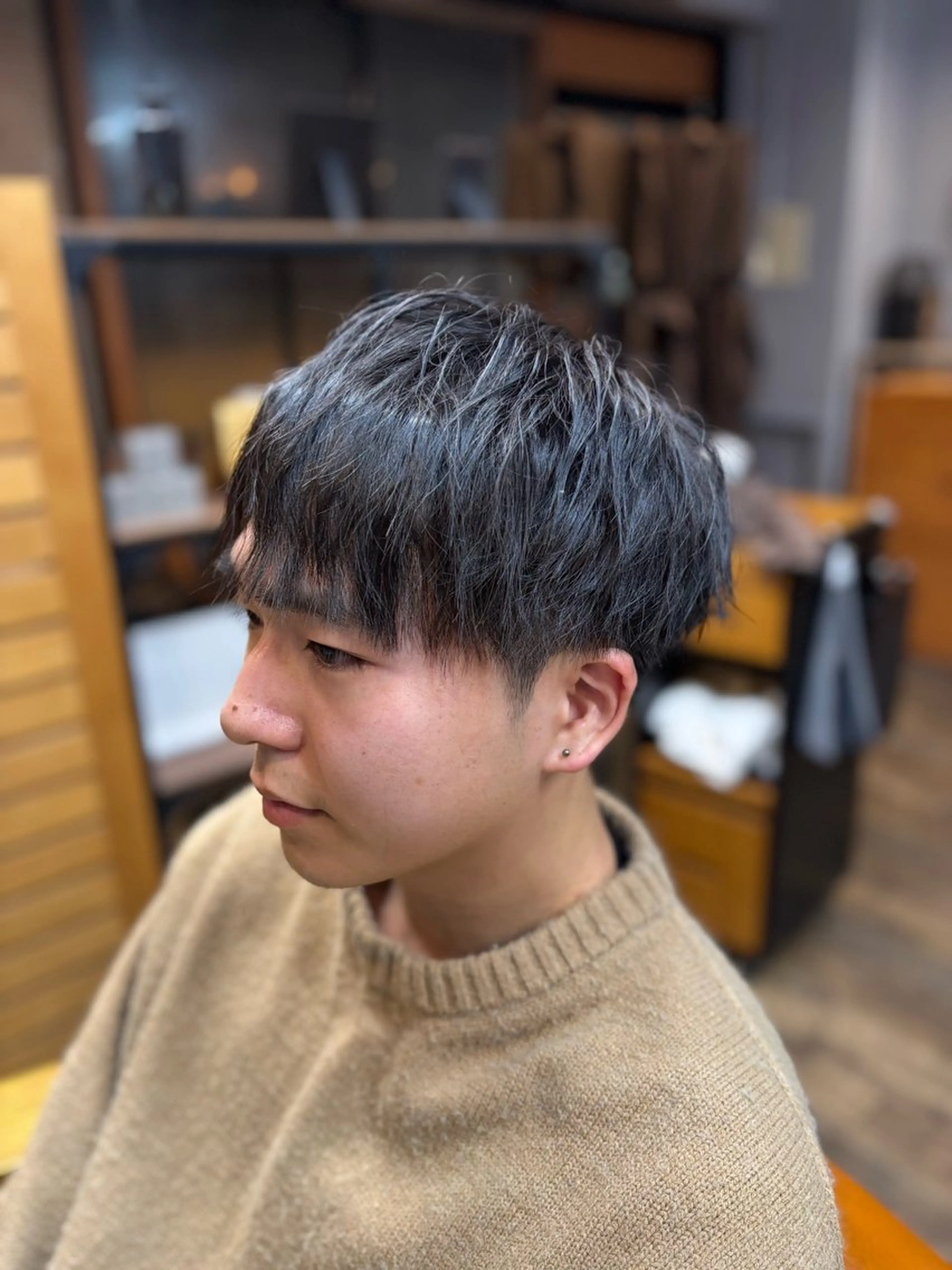 メンズ マッシュ メンズパーマ 後藤 慶斗のヘアスタイル