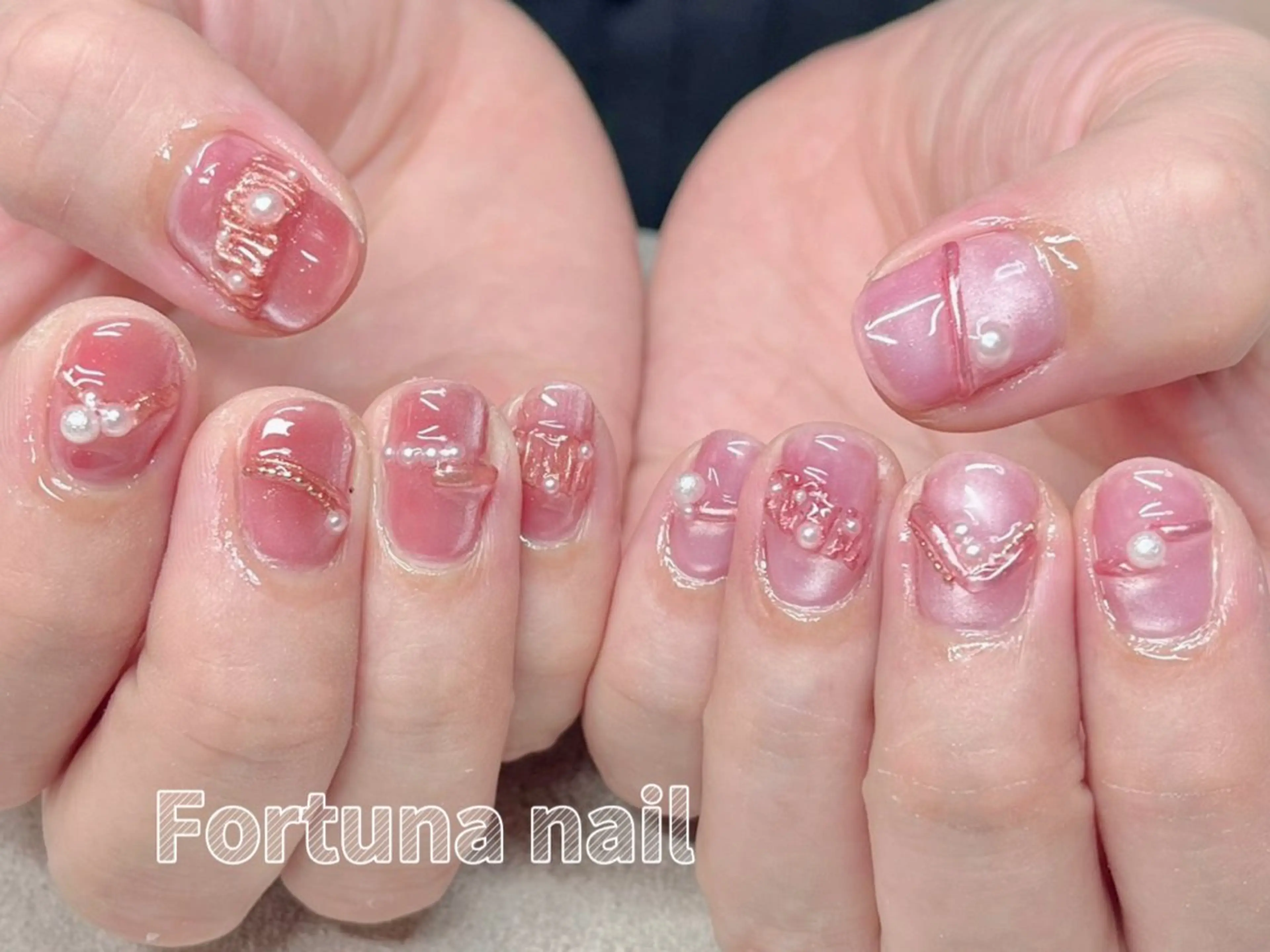 ネイル 持ち込み ハンドネイル ハンドケア Nail •Head スパFortunaのネイルデザイン