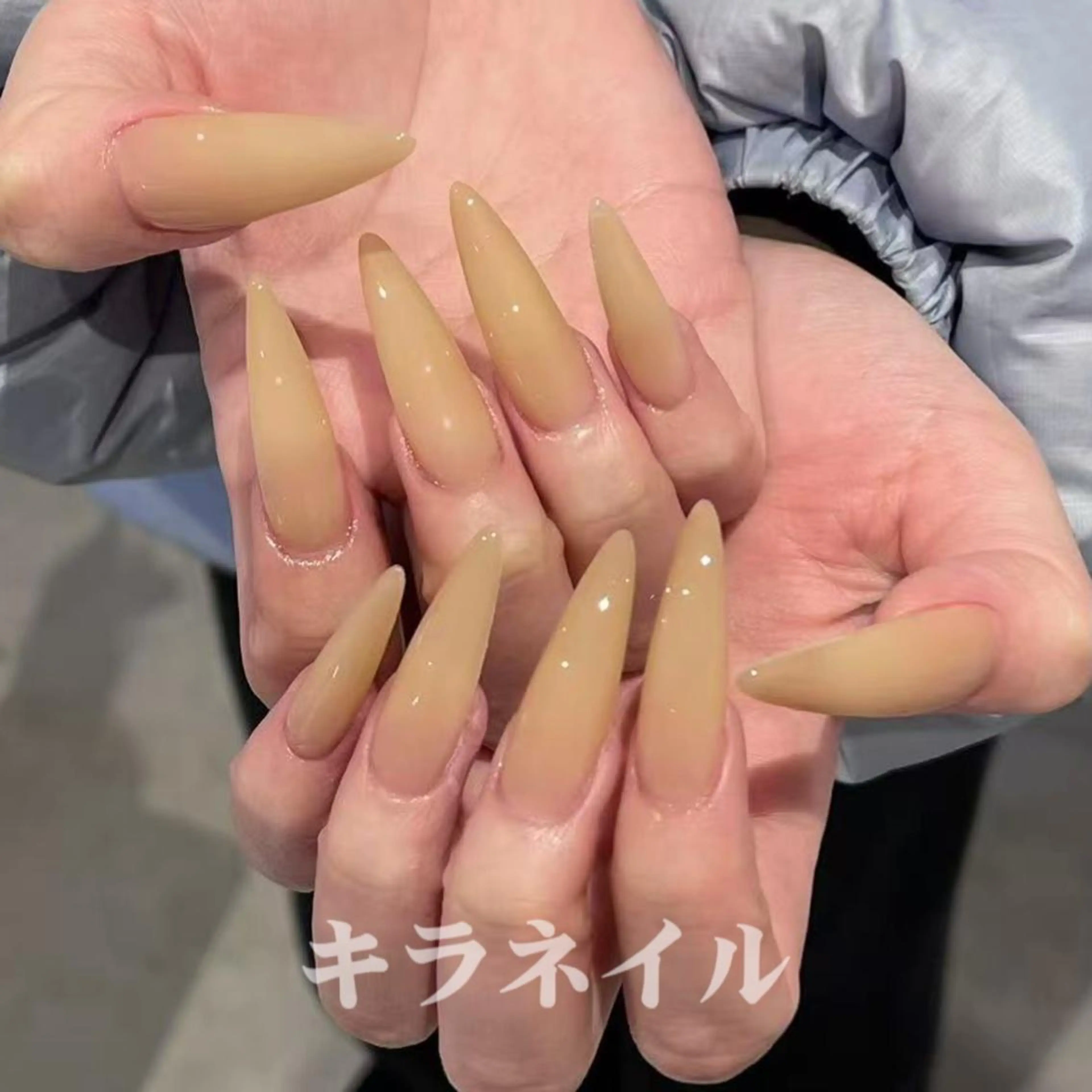 ネイル 🍑長さだし ワンホン💅モモコのネイルデザイン