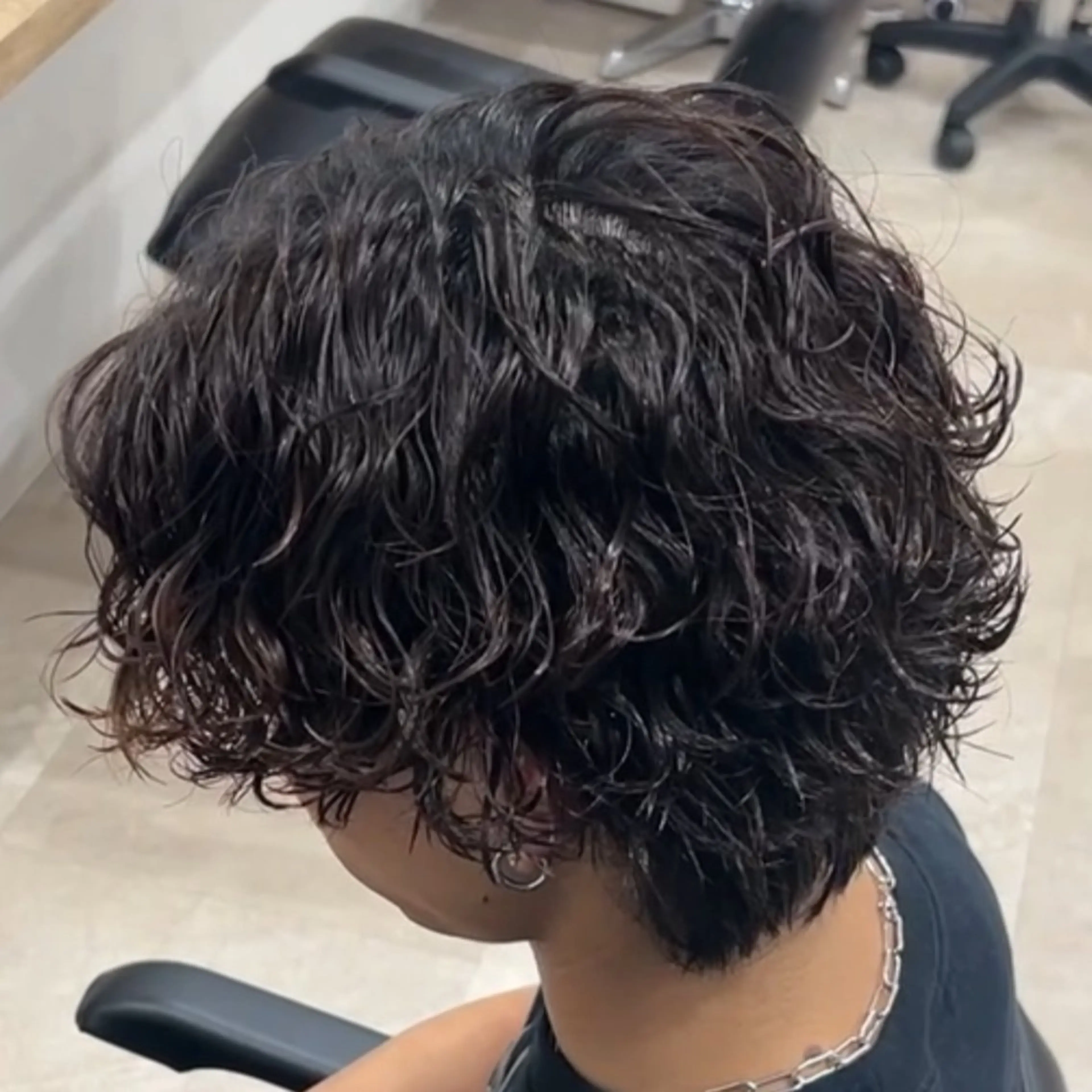 パーマ メンズ カット パーマ シャドウ🐾✖️ 波巻き🌊/AOIのヘアスタイル