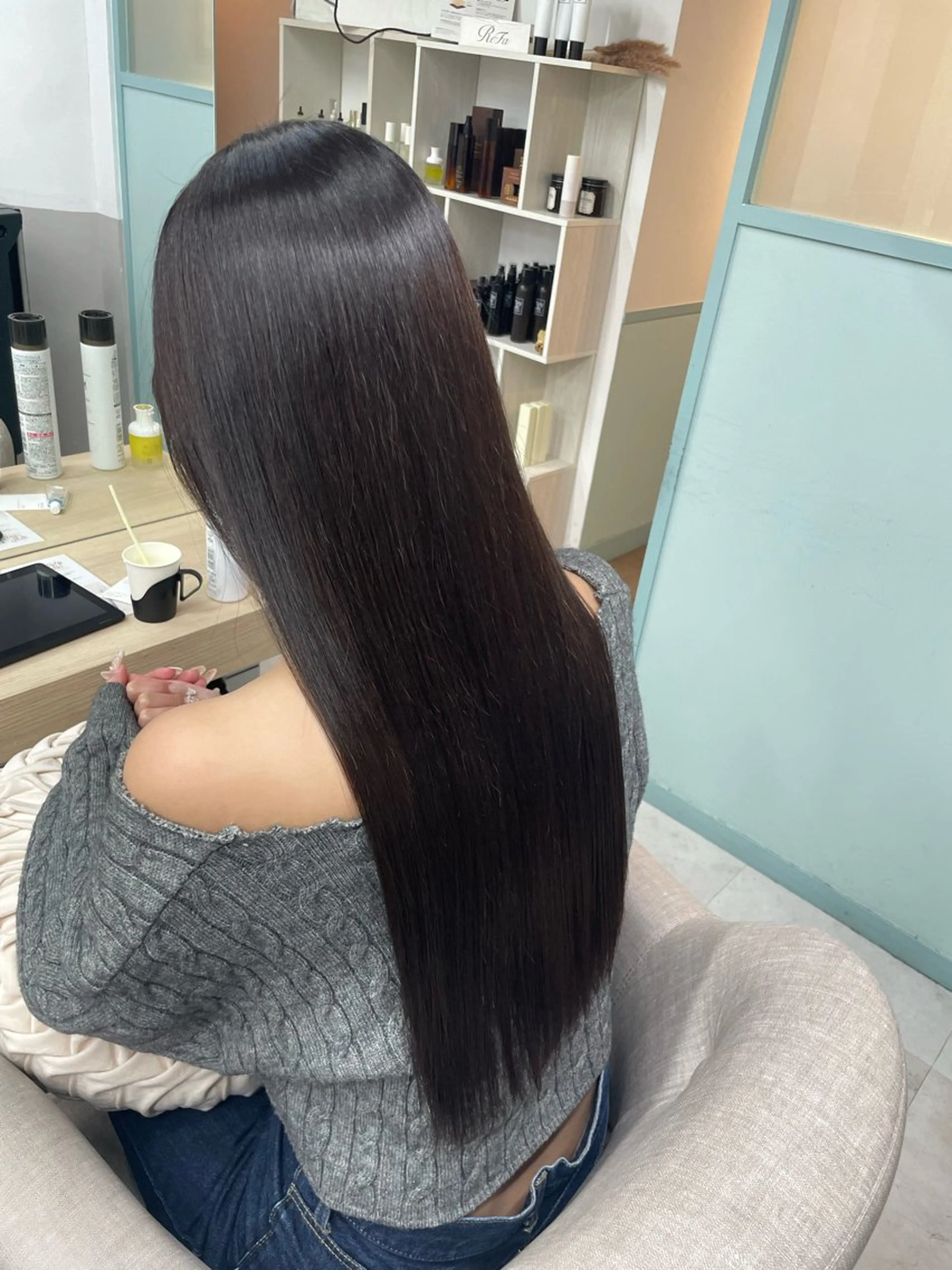 ロング カット ヘアカラー トリートメント Luana難波 🫧NOAのヘアスタイル