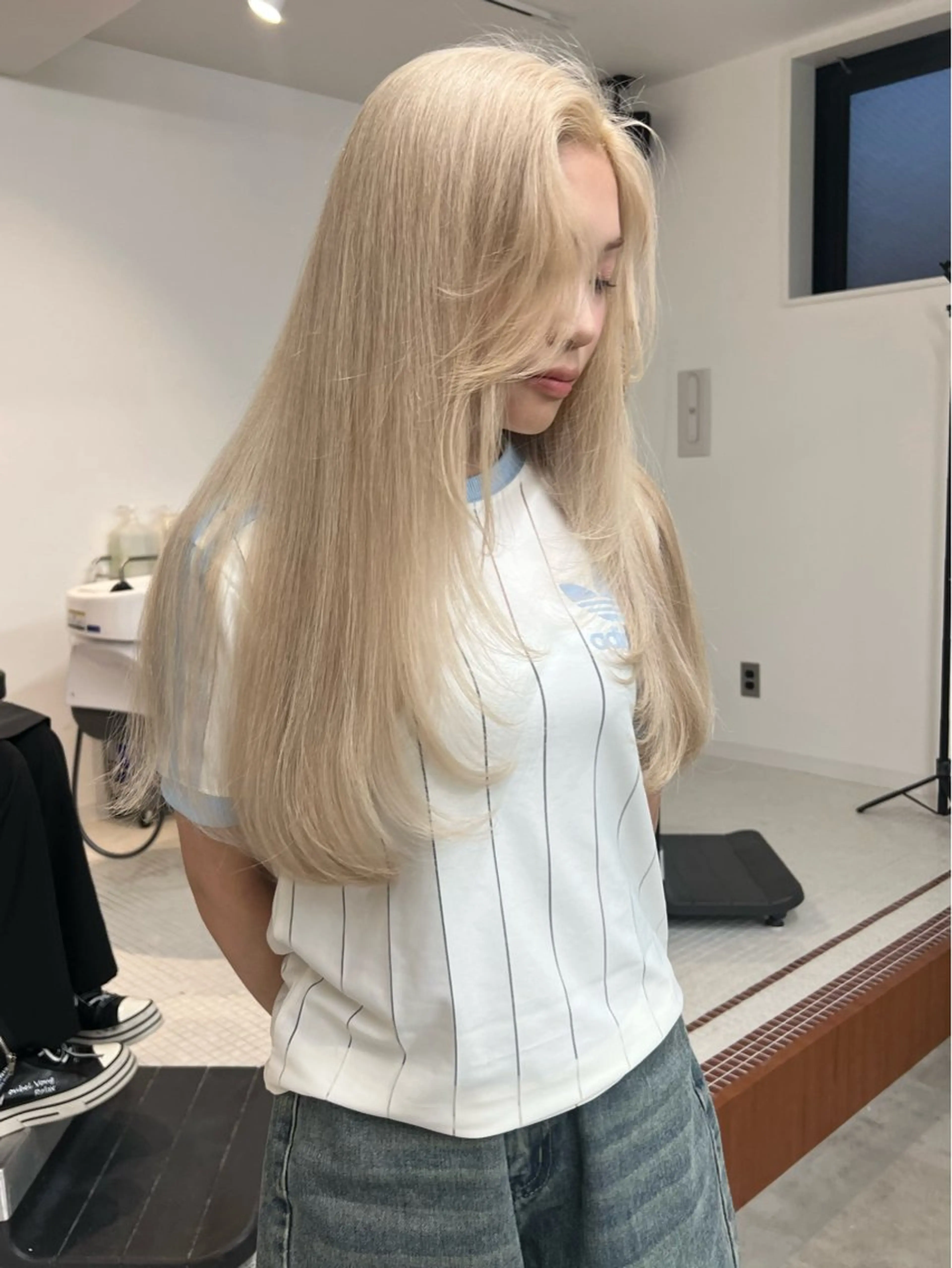 ロング いざわりお /梅田/ブリーチのヘアスタイル