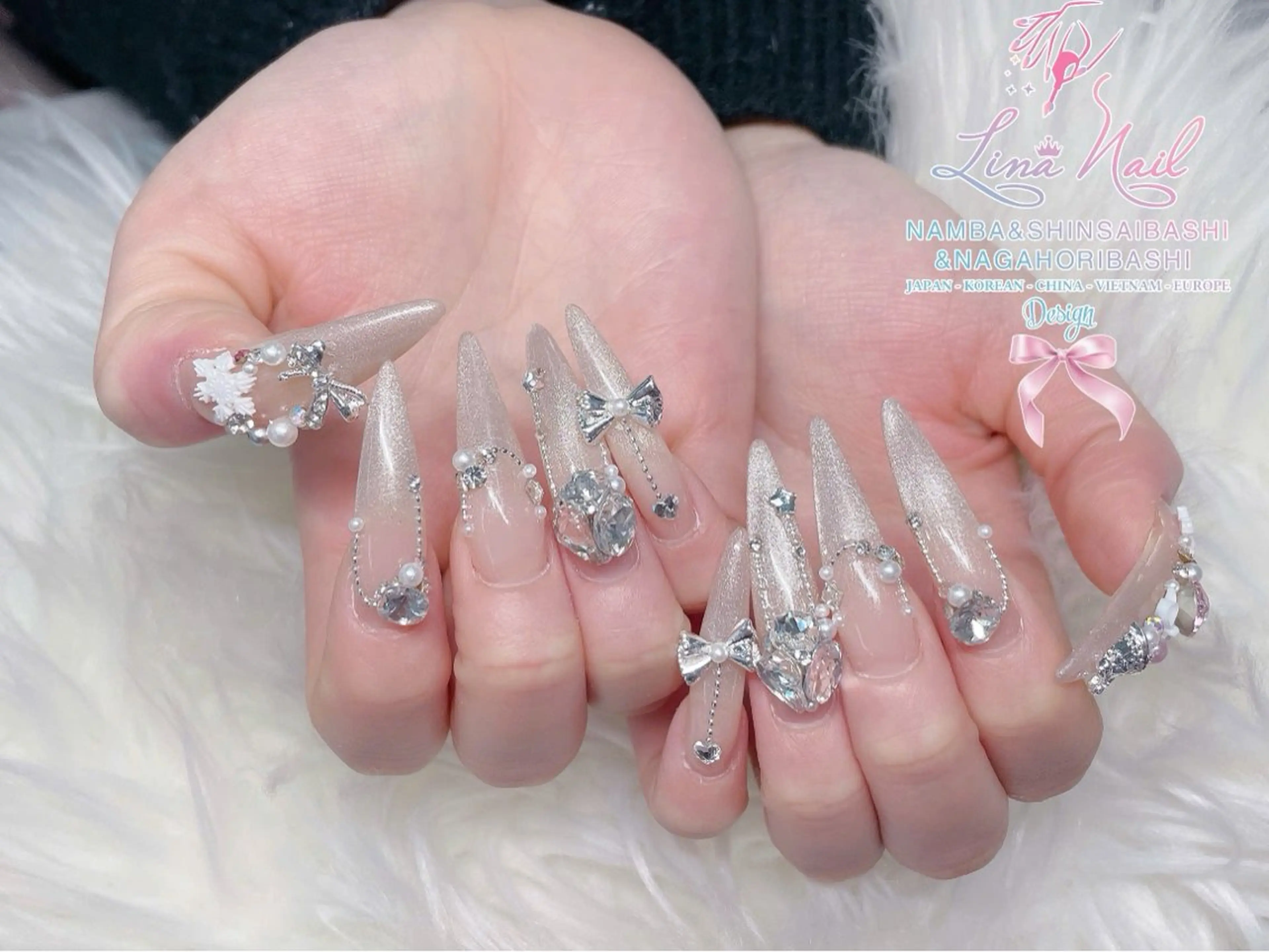 ネイル チークネイル 桜ネイル フラッシュネイル フットネイル ジェルネイル リナネイル 長堀橋店／東心斎橋店のネイルデザイン