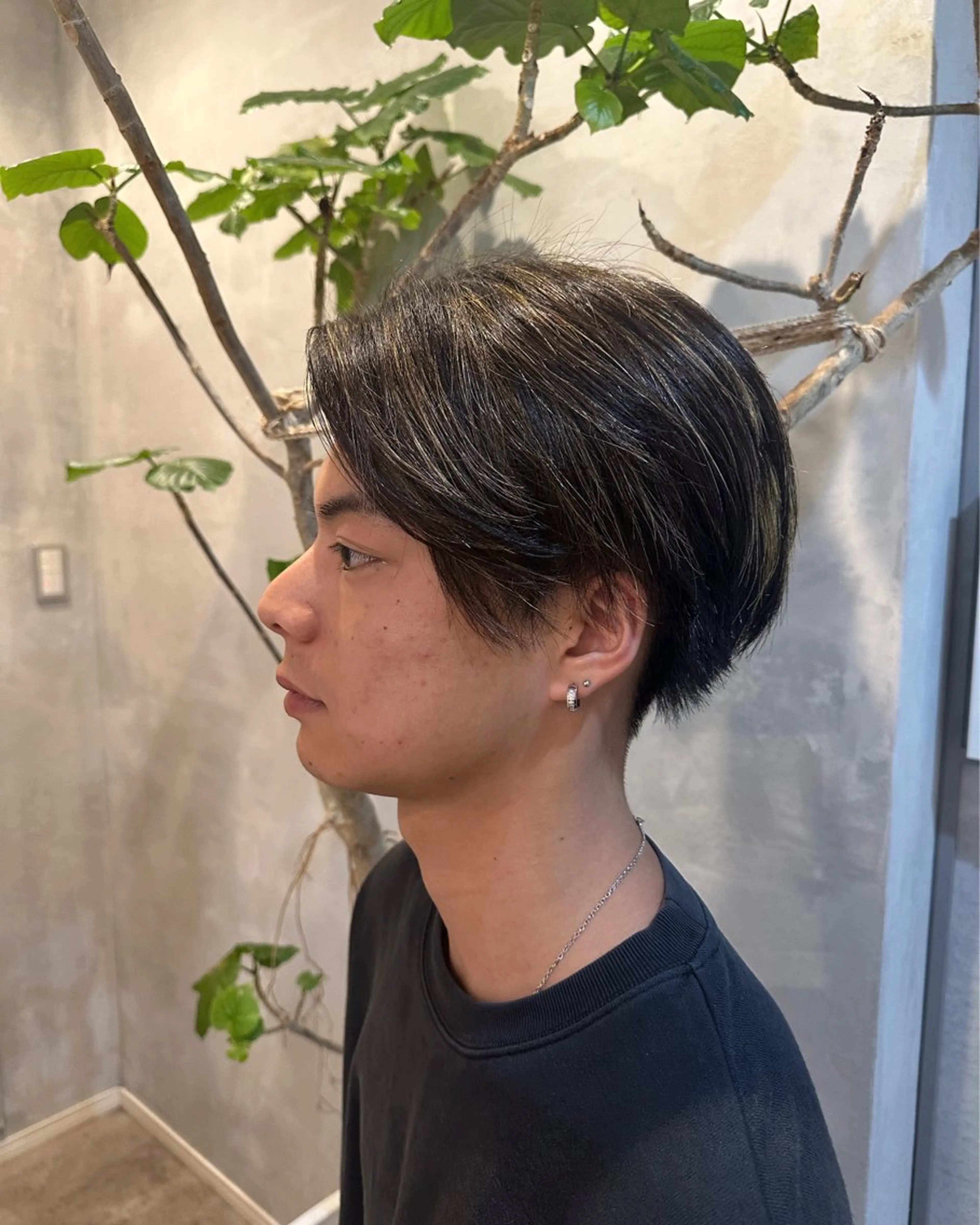 カラー メンズ ヘアカラー 木村 心海☆明石のヘアスタイル