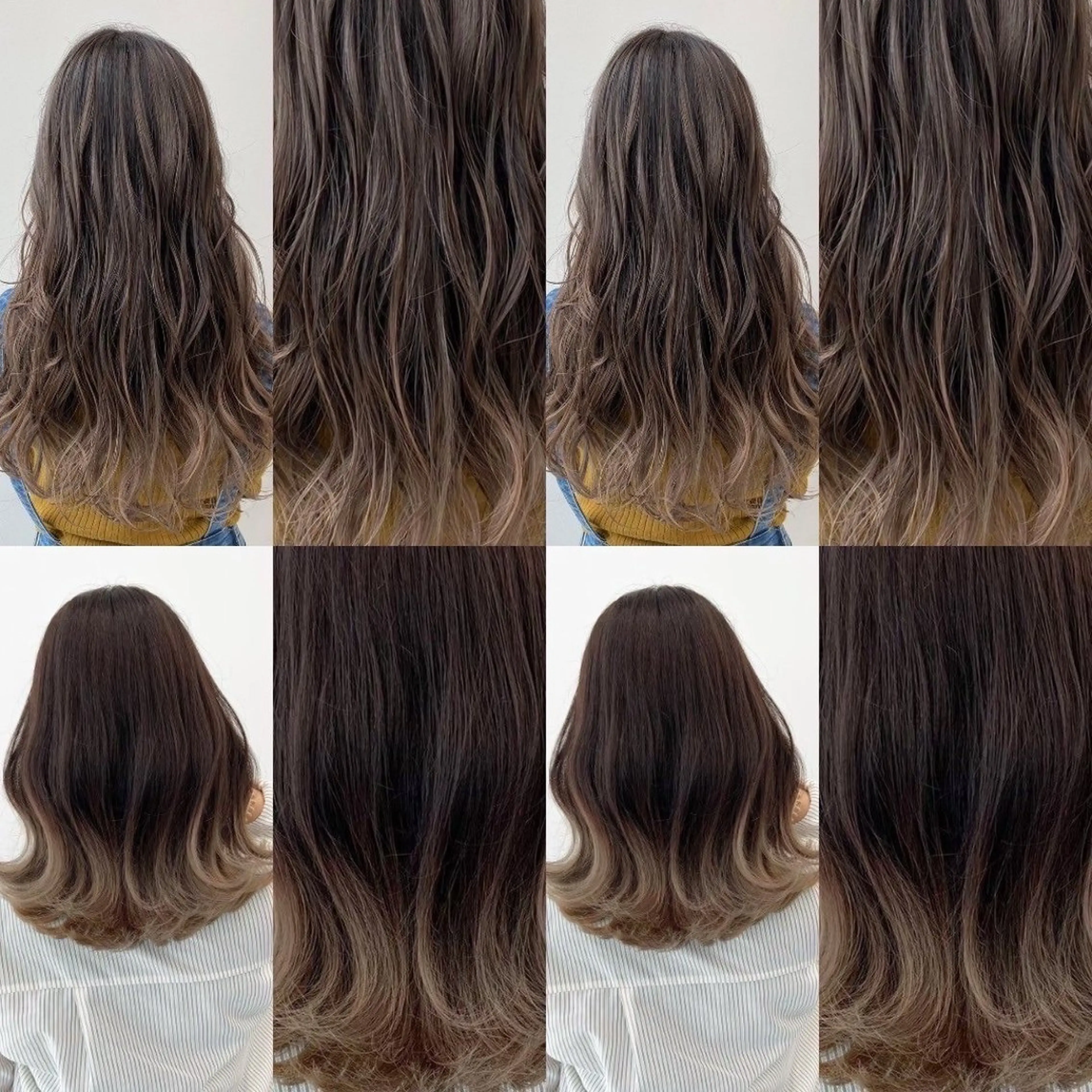 セミロング カラー ✨韓国艶髪✨ケア ブリーチ🫧アキラのヘアスタイル